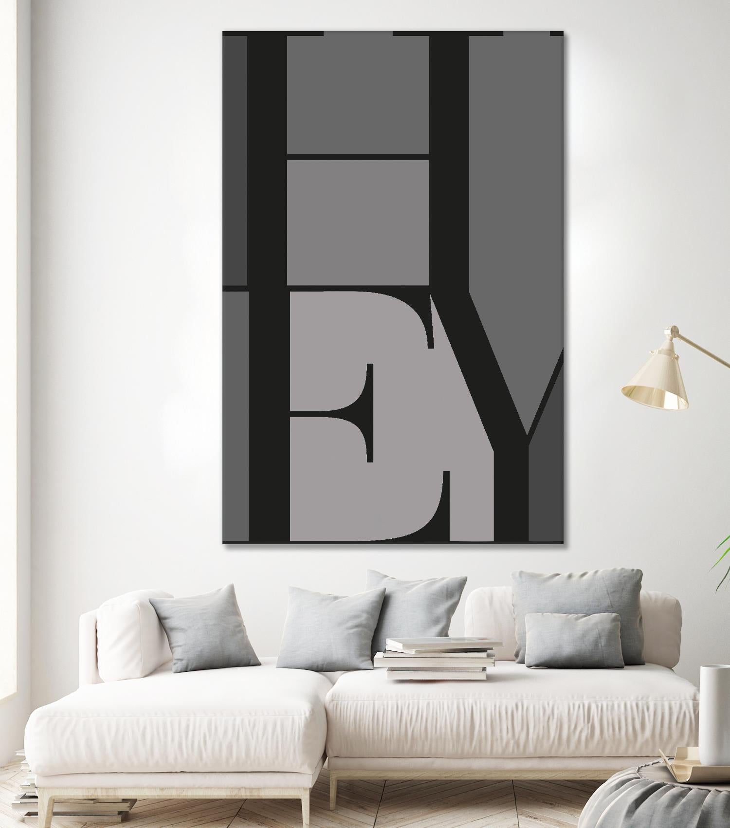 Hey by TypeLike on GIANT ART - multicolor design/type