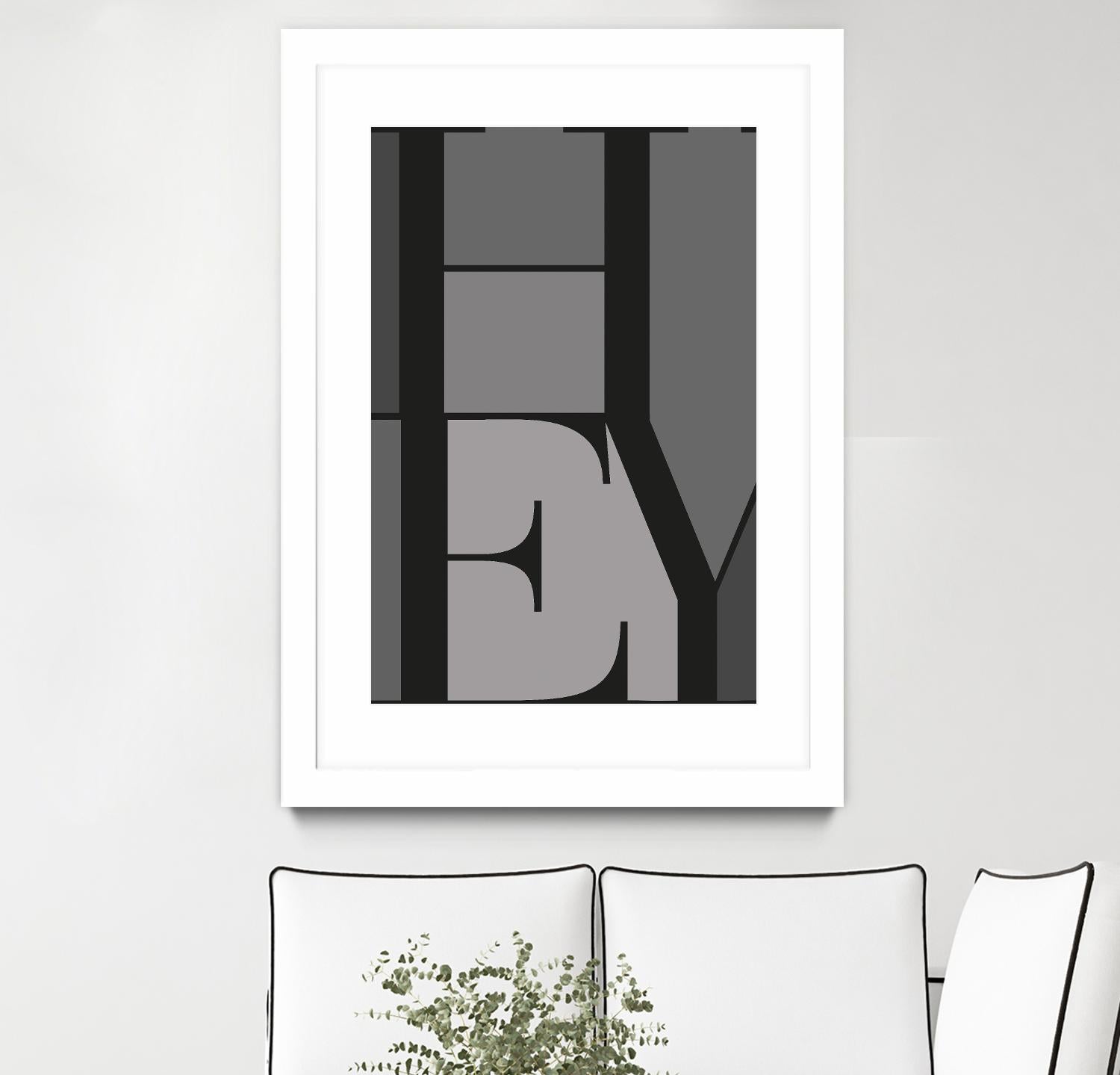 Hey by TypeLike on GIANT ART - multicolor design/type