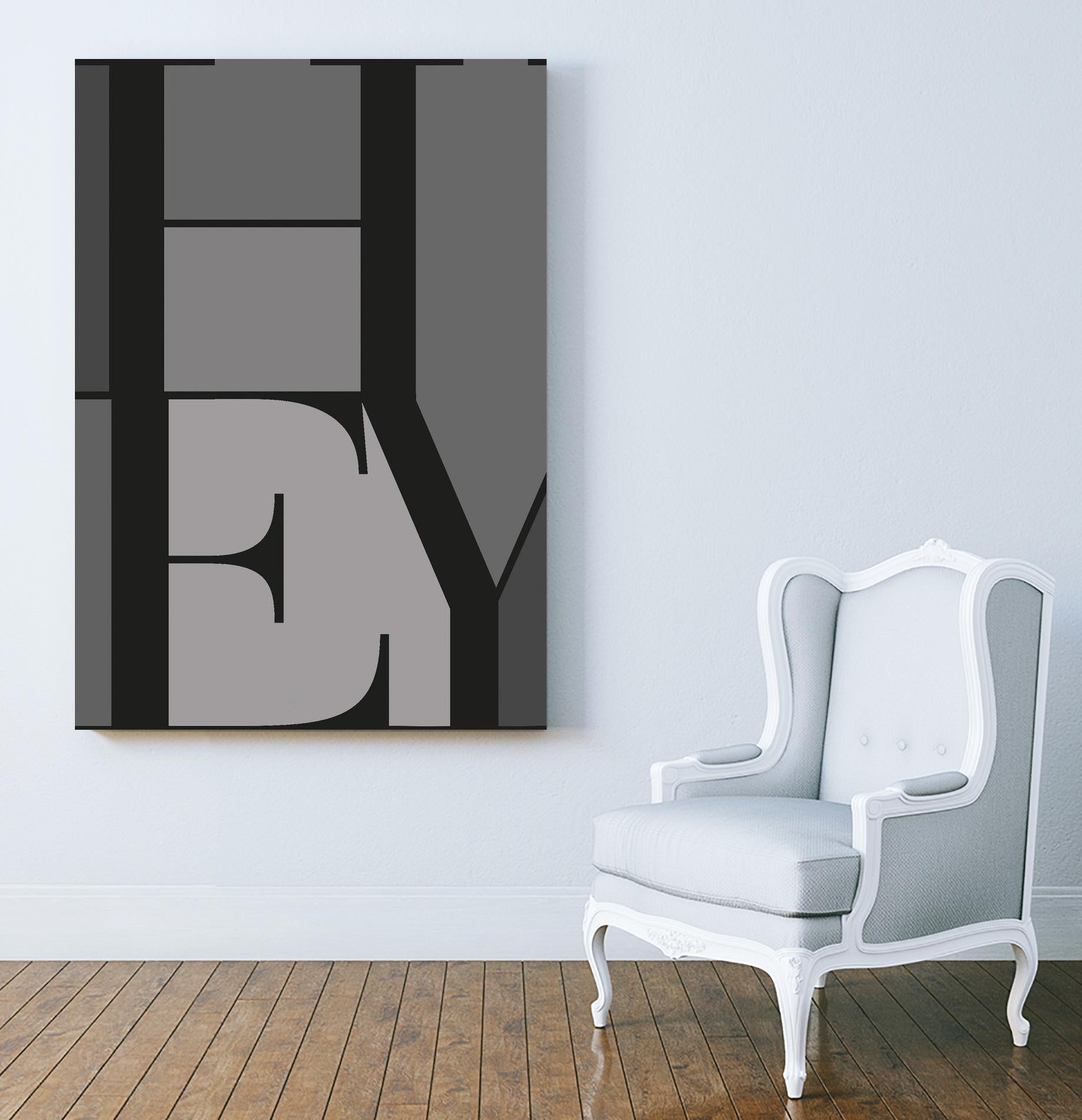 Hey by TypeLike on GIANT ART - multicolor design/type