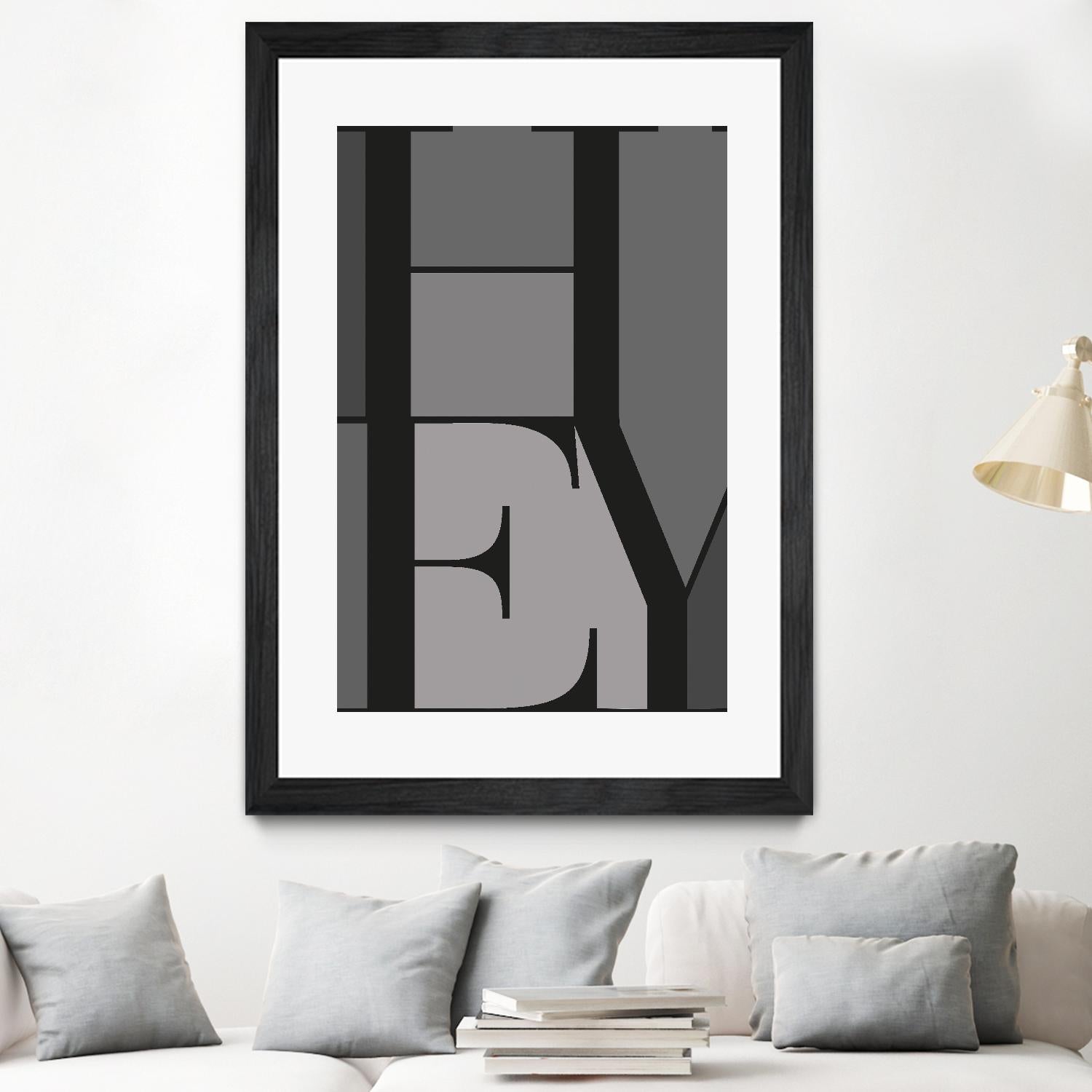 Hey by TypeLike on GIANT ART - multicolor design/type