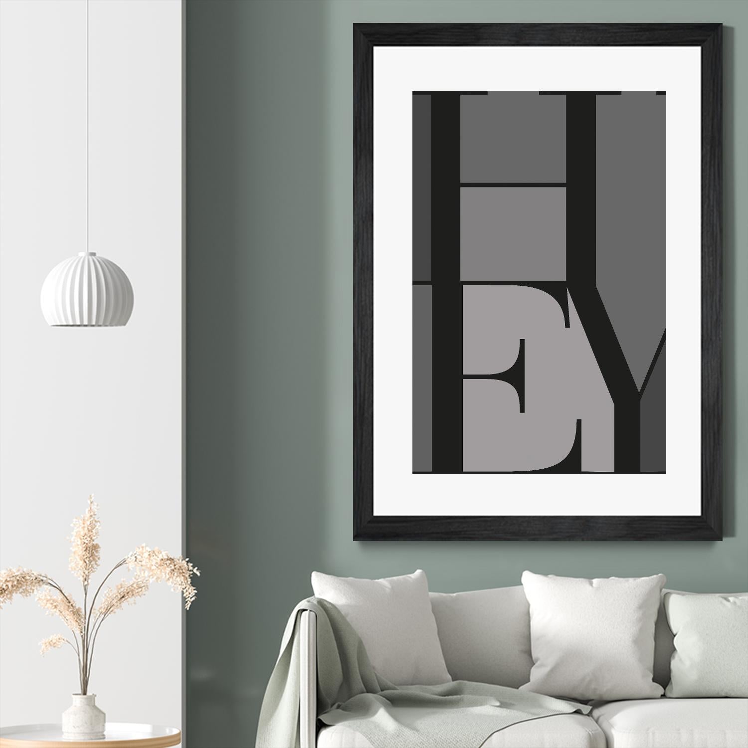 Hey by TypeLike on GIANT ART - multicolor design/type