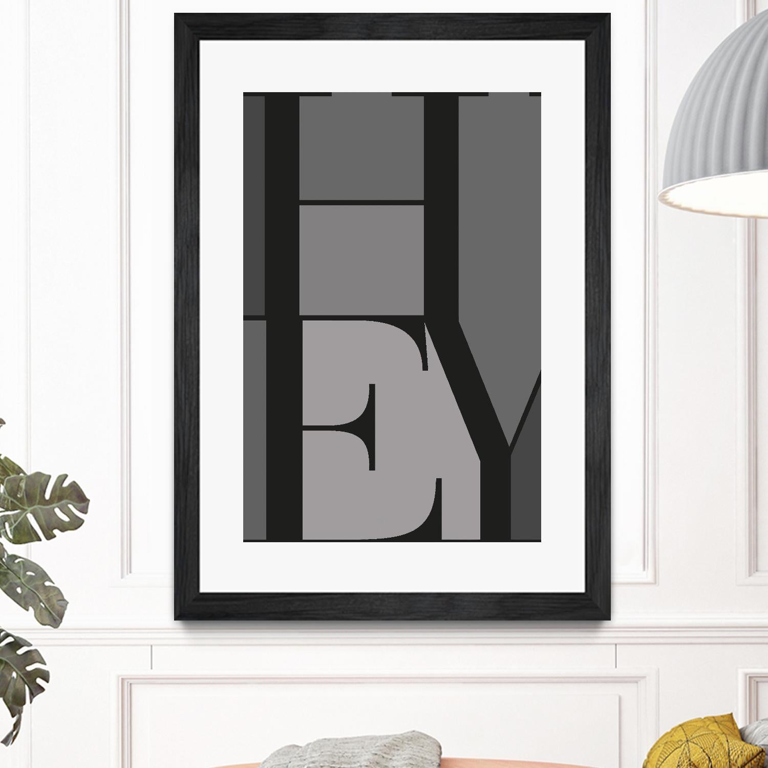 Hey by TypeLike on GIANT ART - multicolor design/type