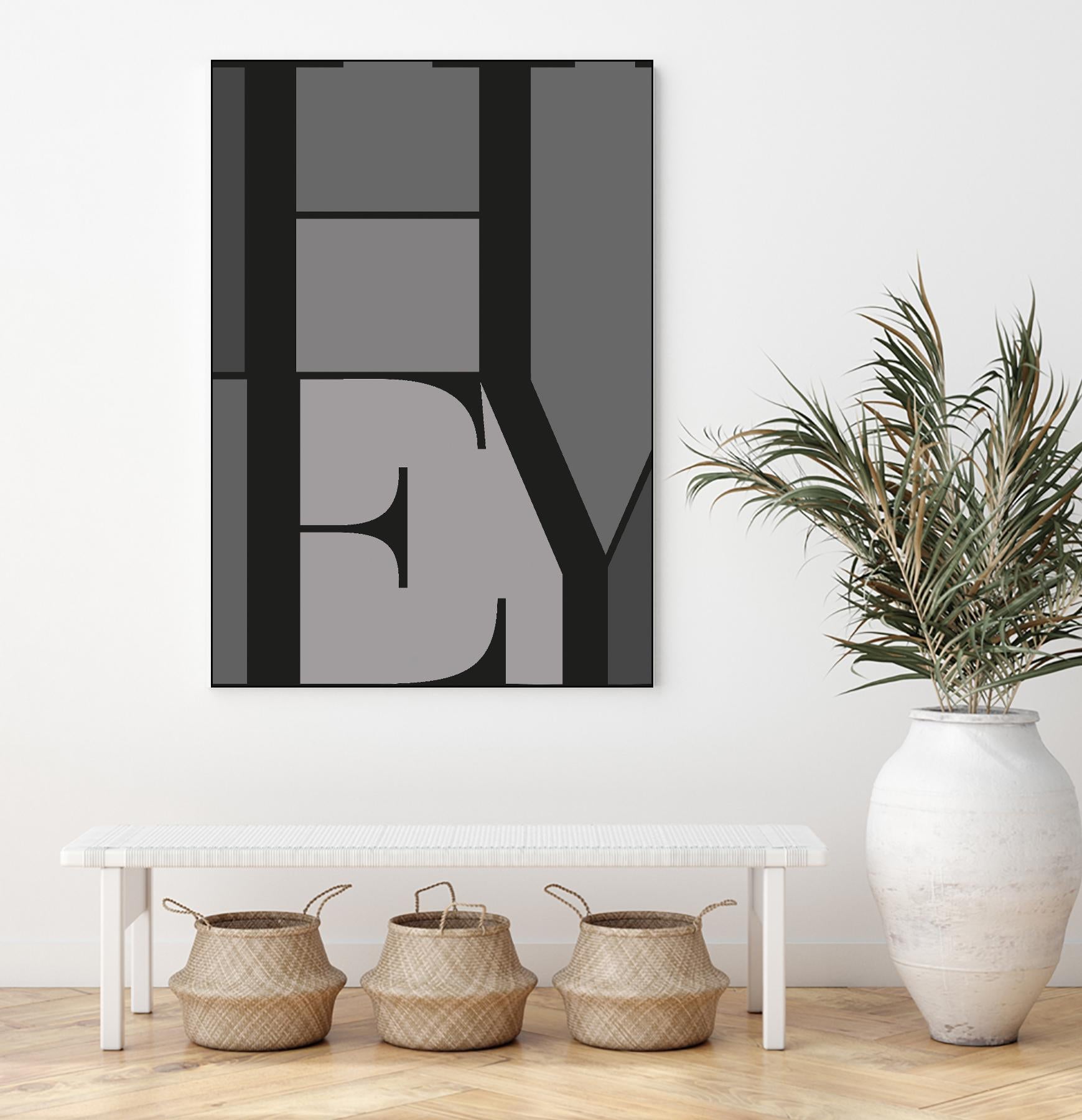 Hey by TypeLike on GIANT ART - multicolor design/type