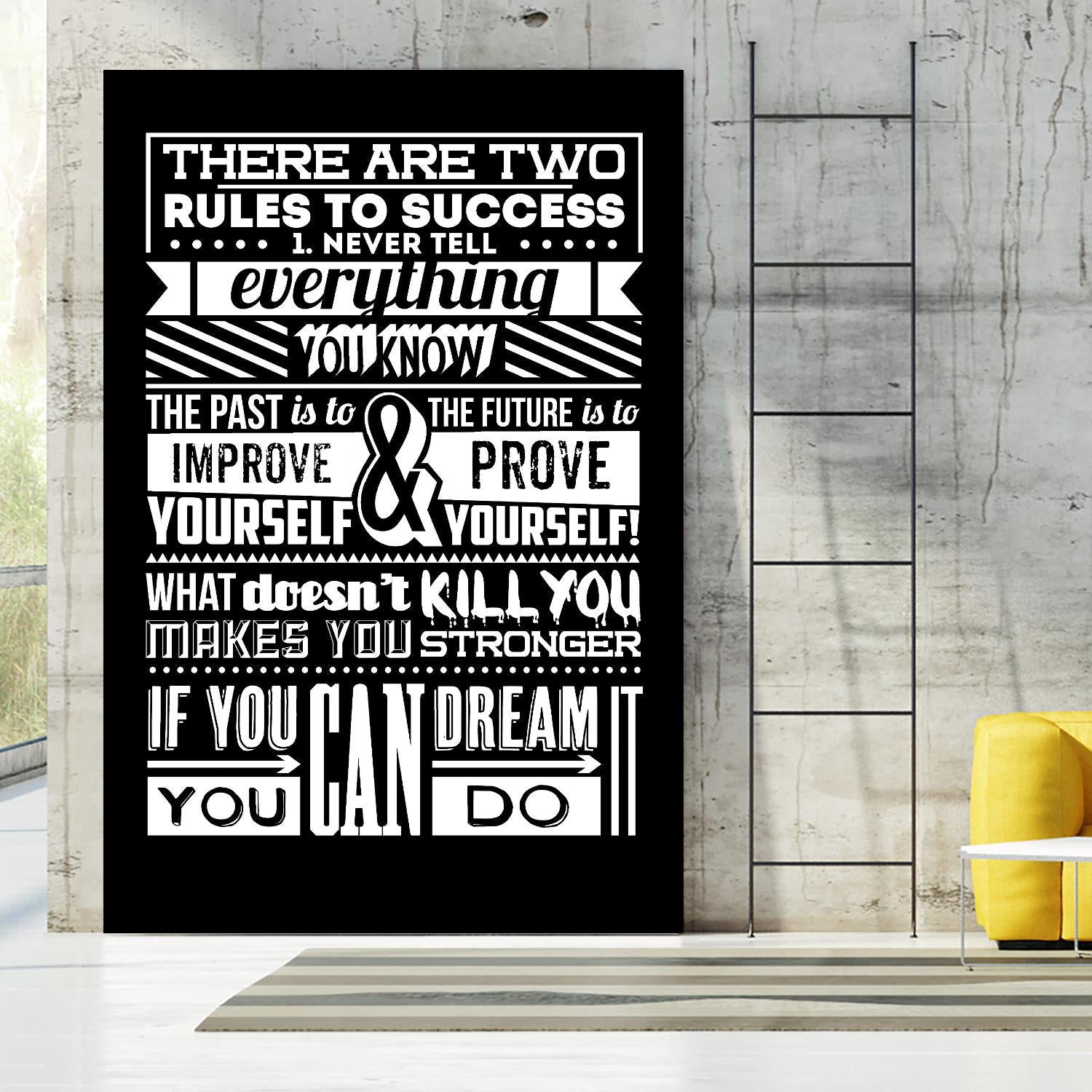 Success by TypeLike on GIANT ART - multicolor inspirational