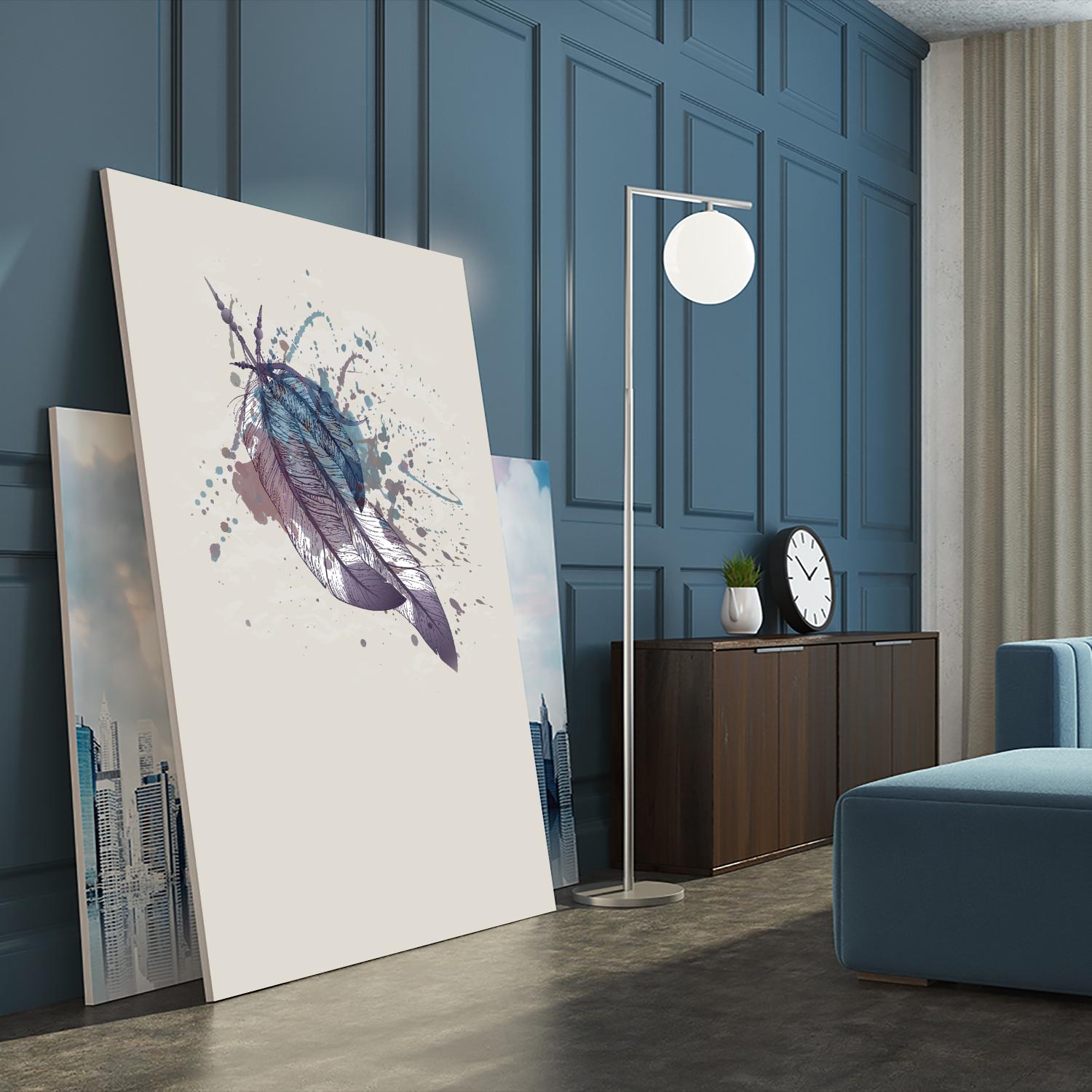 Eagle feather II by Incado on GIANT ART - multicolor floral/still life; contemporary