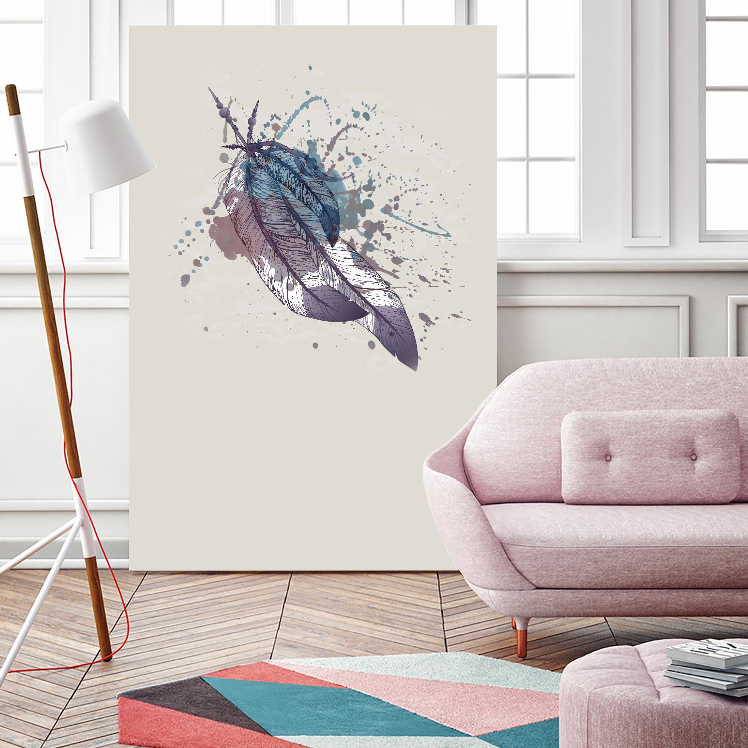 Eagle feather II by Incado on GIANT ART - multicolor floral/still life; contemporary