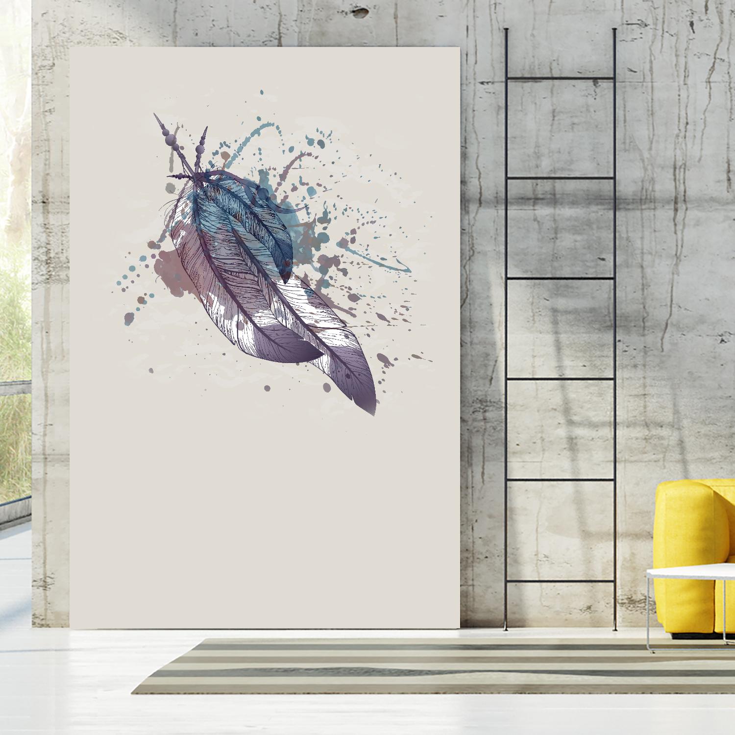 Eagle feather II by Incado on GIANT ART - multicolor floral/still life; contemporary