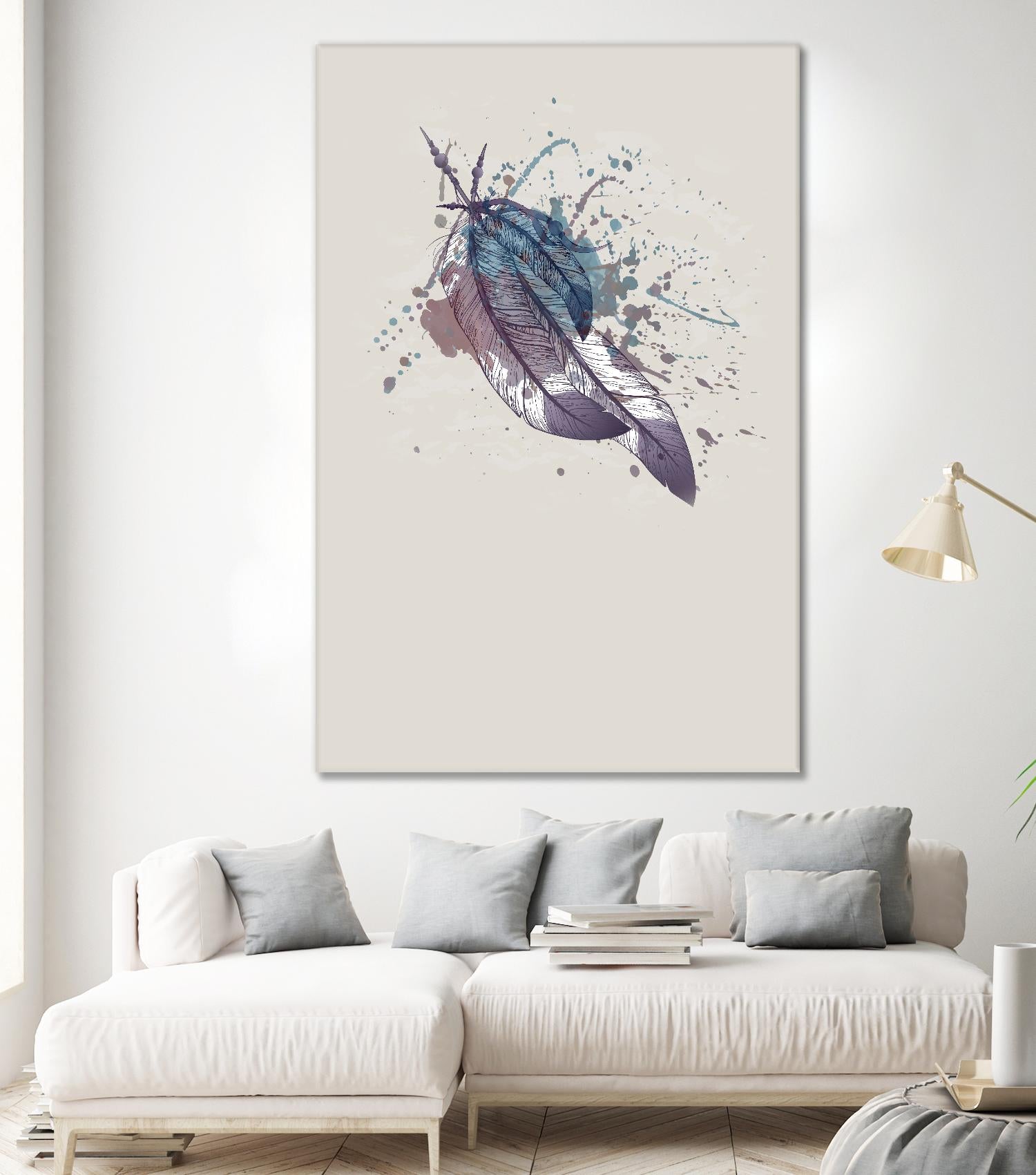 Eagle feather II by Incado on GIANT ART - multicolor floral/still life; contemporary