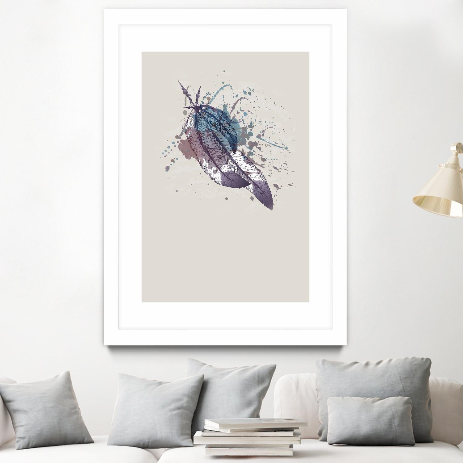 Eagle feather II by Incado on GIANT ART - multicolor floral/still life; contemporary