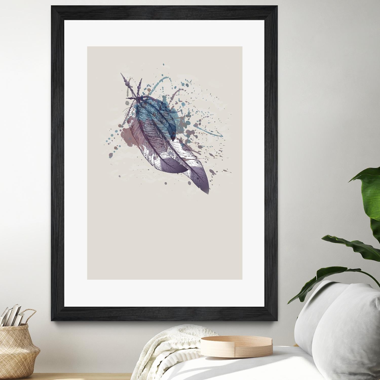 Eagle feather II by Incado on GIANT ART - multicolor floral/still life; contemporary