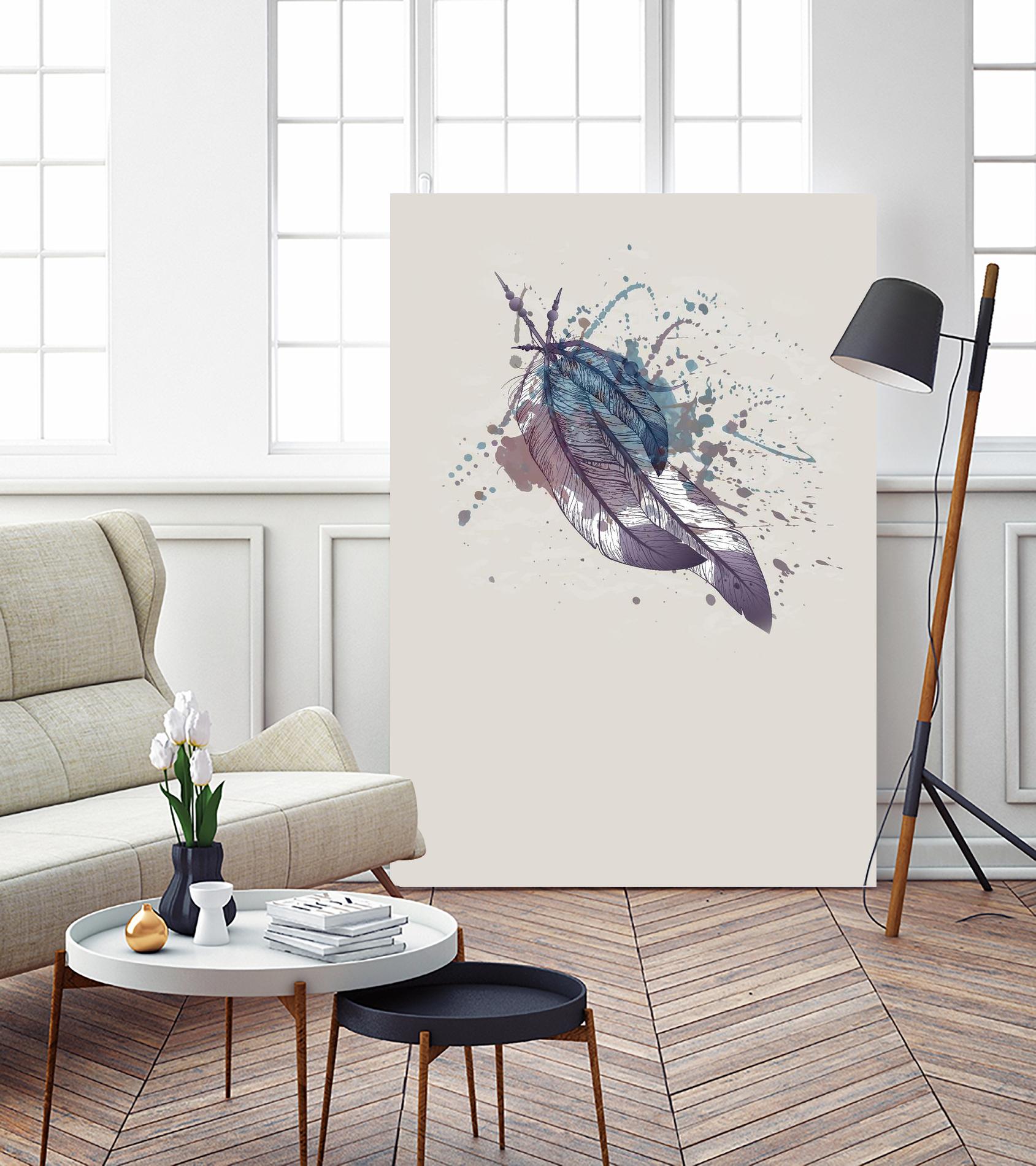 Eagle feather II by Incado on GIANT ART - multicolor floral/still life; contemporary