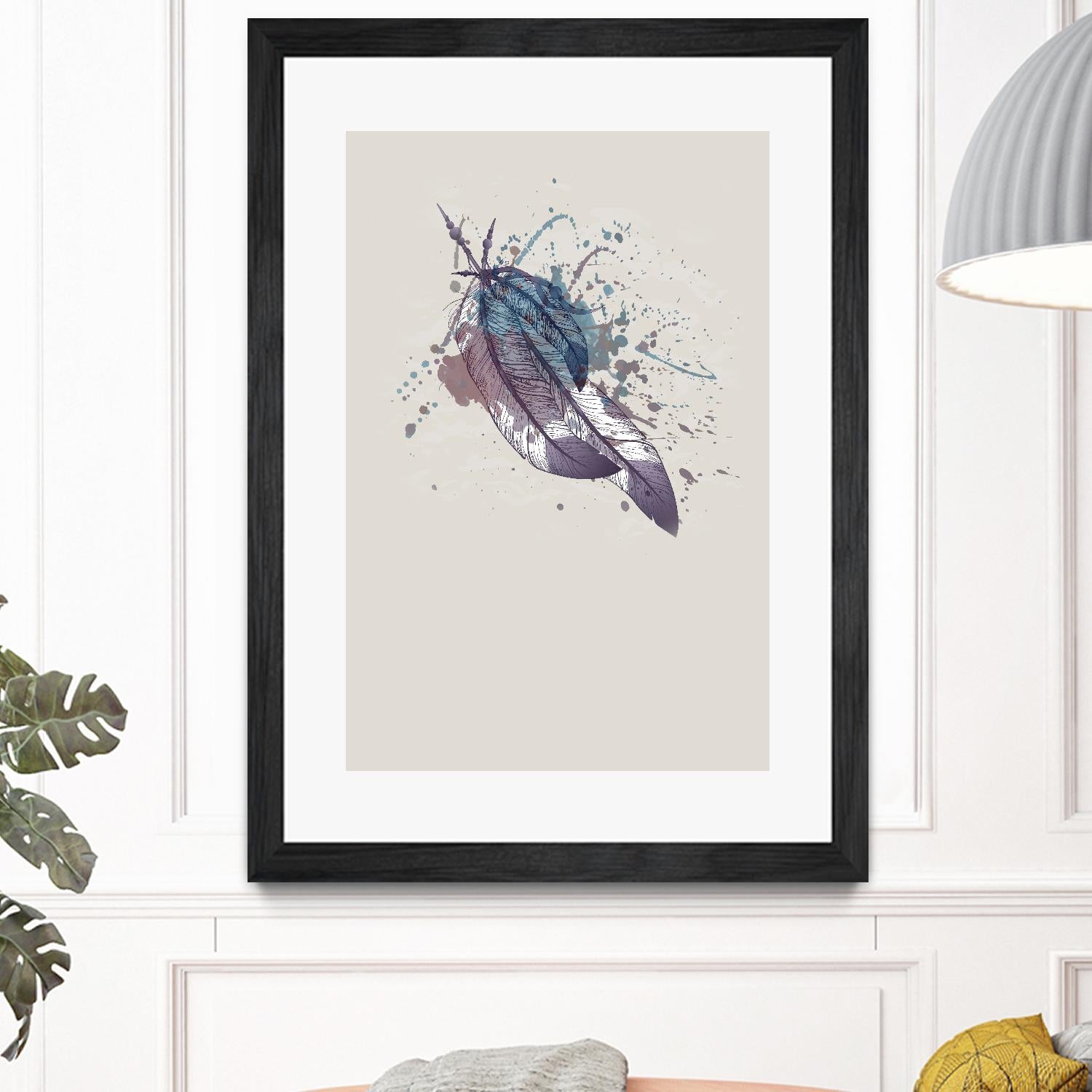 Eagle feather II by Incado on GIANT ART - multicolor floral/still life; contemporary