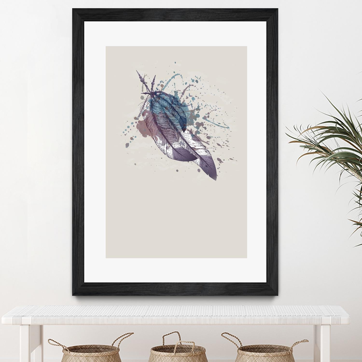 Eagle feather II by Incado on GIANT ART - multicolor floral/still life; contemporary