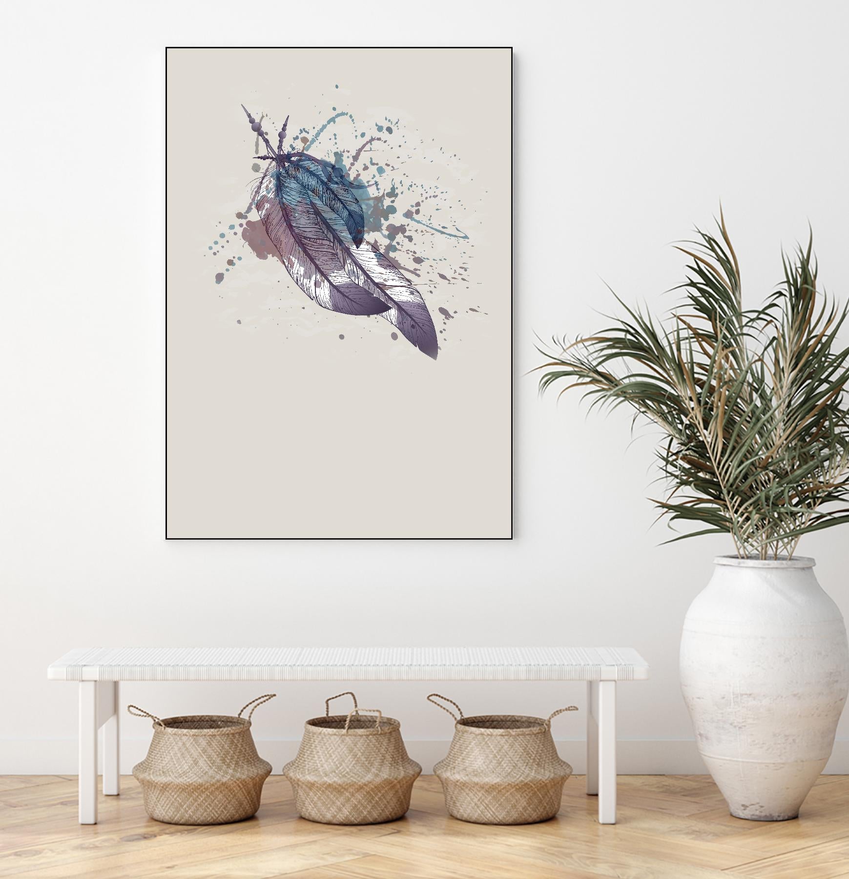Eagle feather II by Incado on GIANT ART - multicolor floral/still life; contemporary