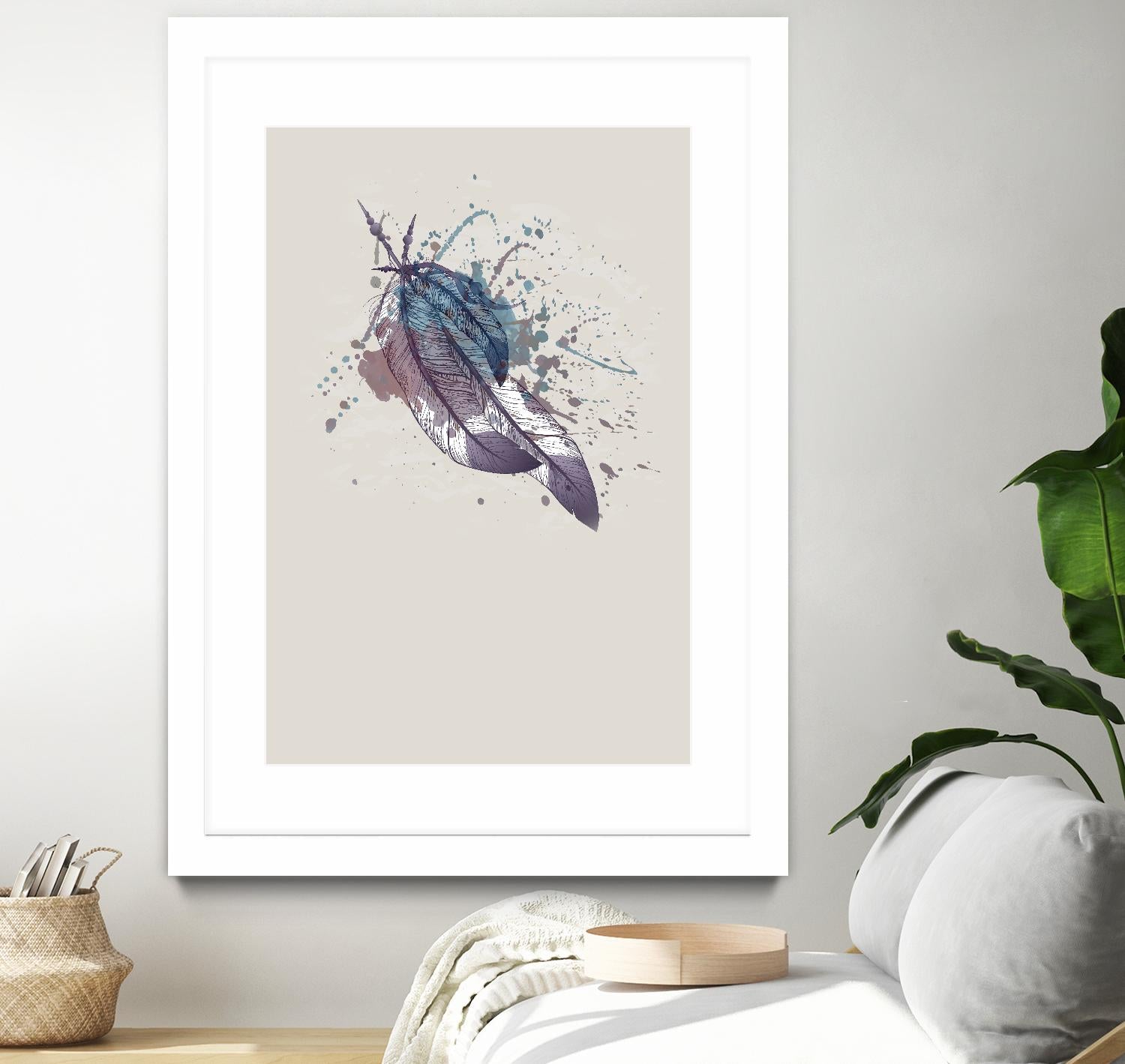 Eagle feather II by Incado on GIANT ART - multicolor floral/still life; contemporary