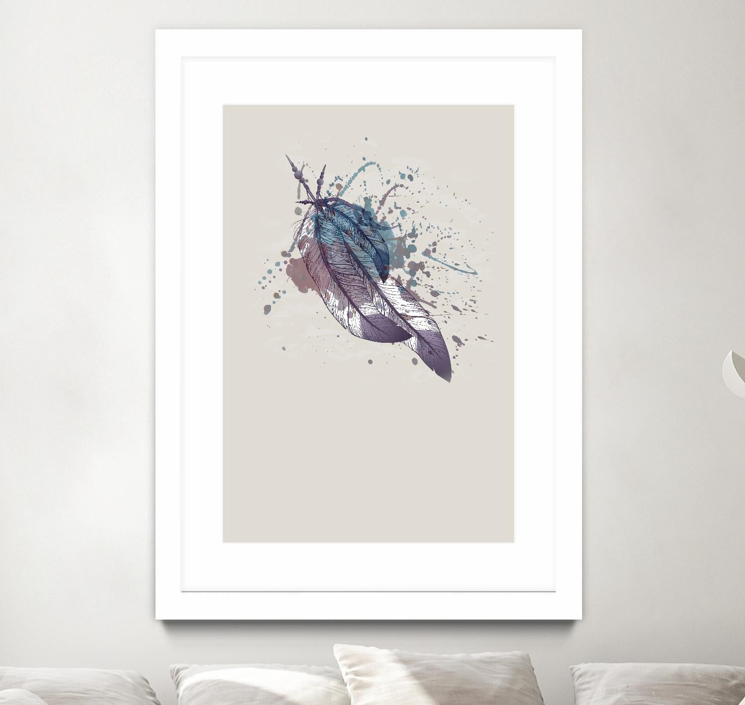 Eagle feather II by Incado on GIANT ART - multicolor floral/still life; contemporary