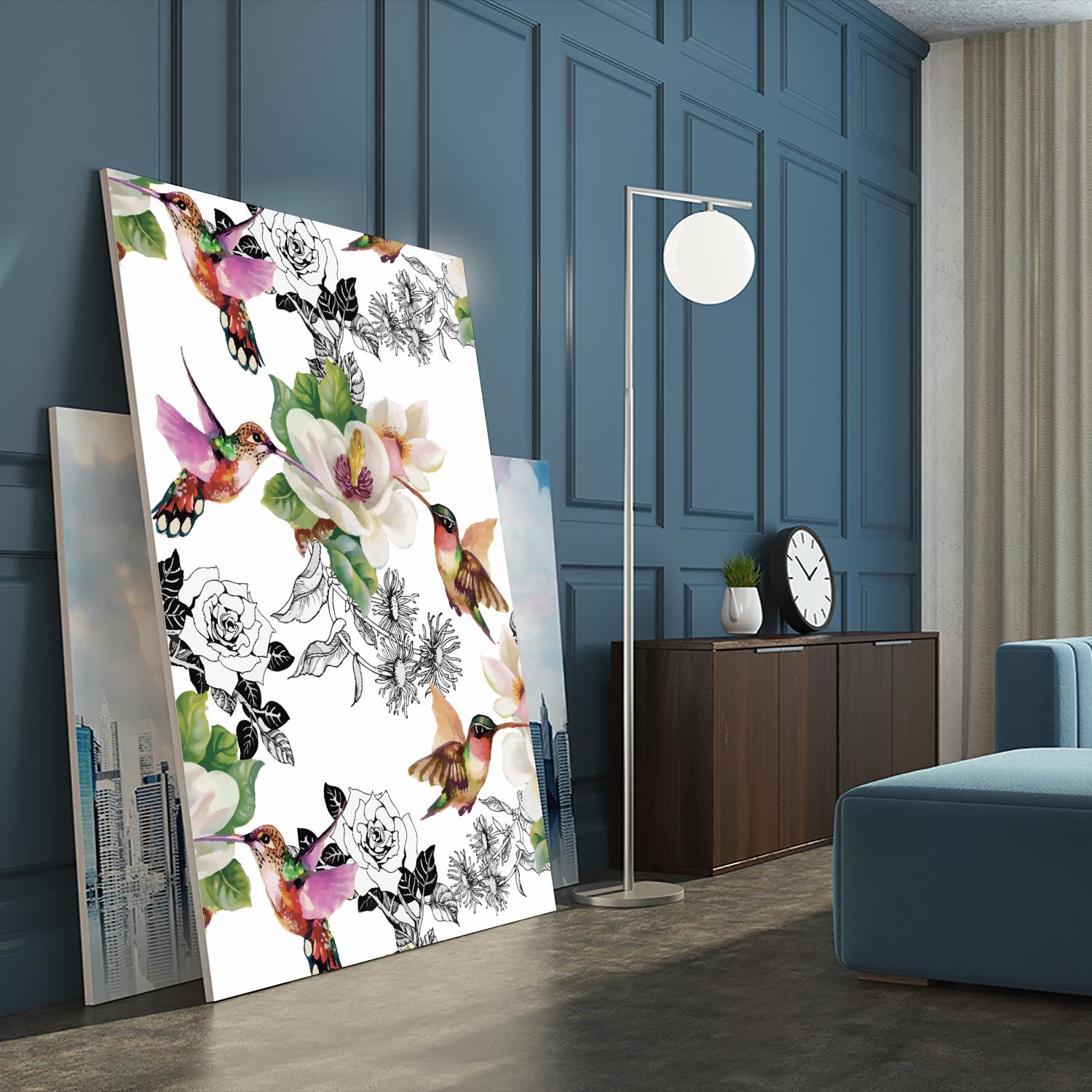 Colibris by Incado on GIANT ART - multicolor animals; floral/still life