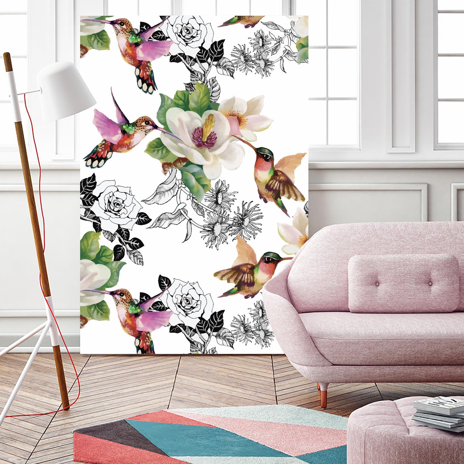 Colibris by Incado on GIANT ART - multicolor animals; floral/still life