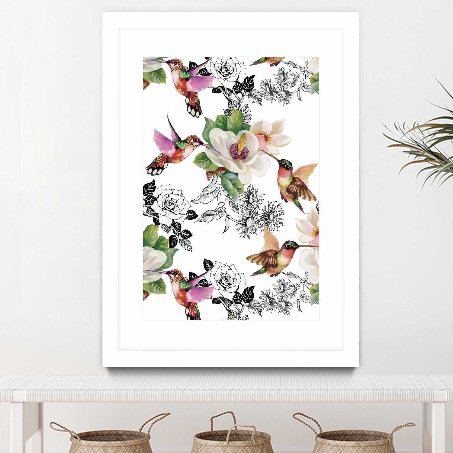 Colibris by Incado on GIANT ART - multicolor animals; floral/still life