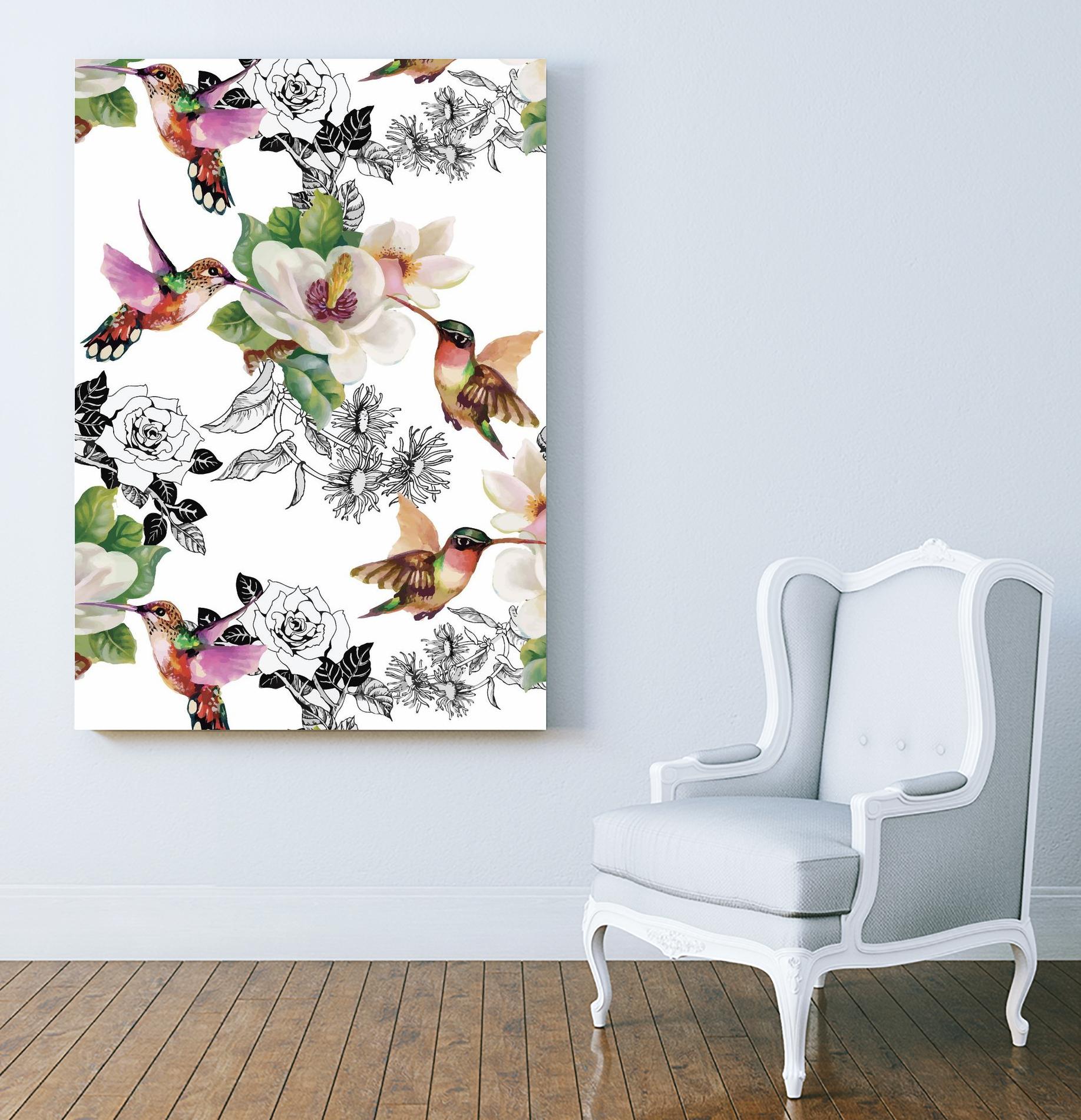 Colibris by Incado on GIANT ART - multicolor animals; floral/still life