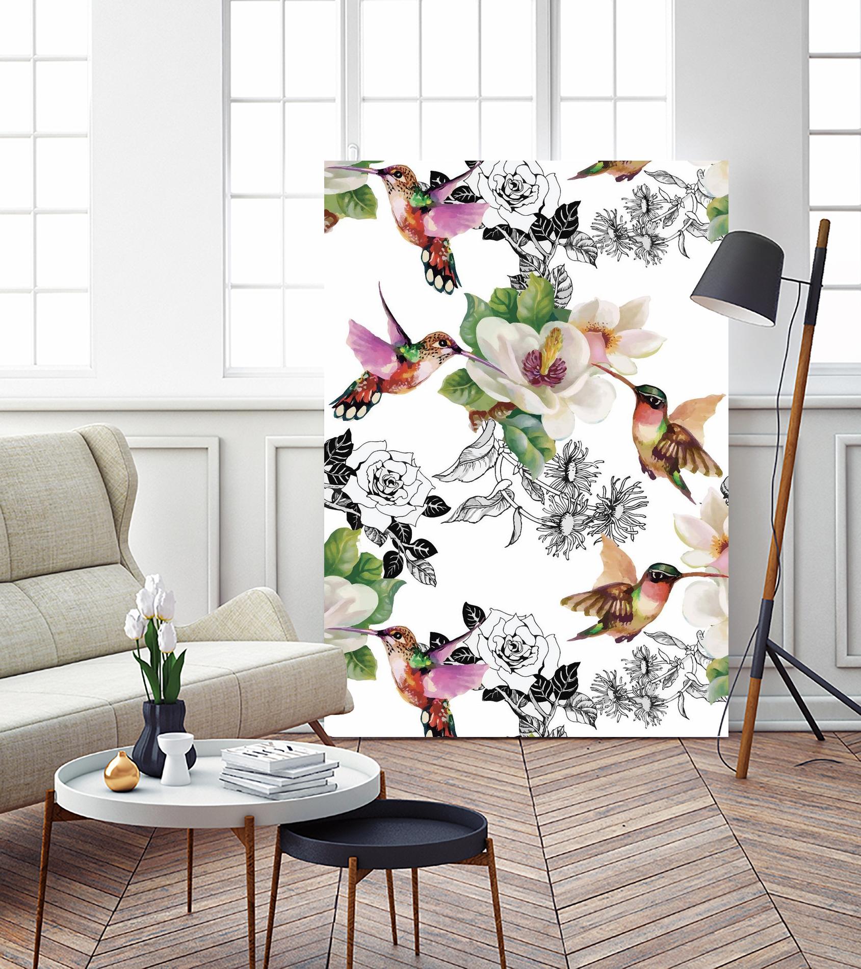 Colibris by Incado on GIANT ART - multicolor animals; floral/still life