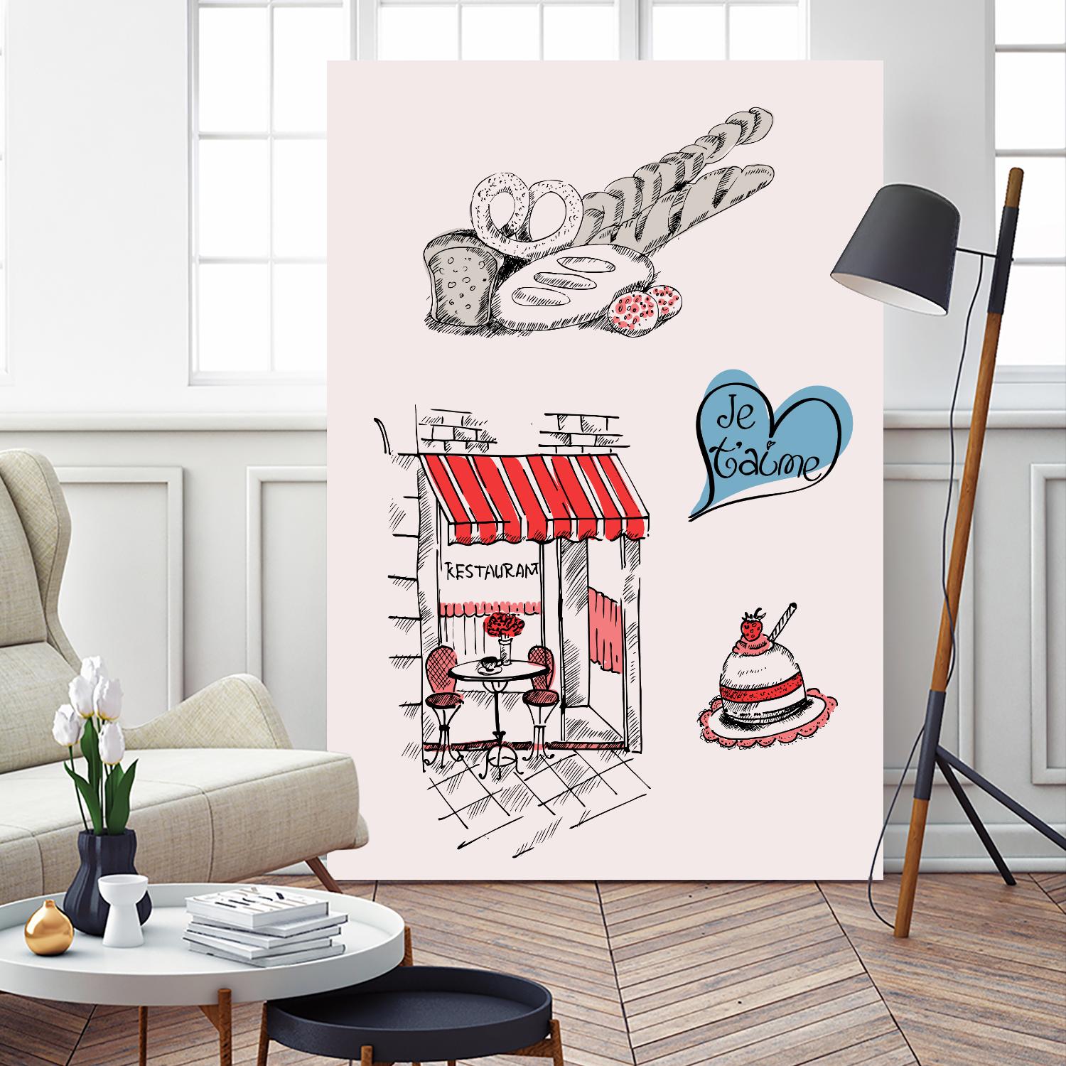 Paris II by TypeLike on GIANT ART - multicolor people/places; cuisine