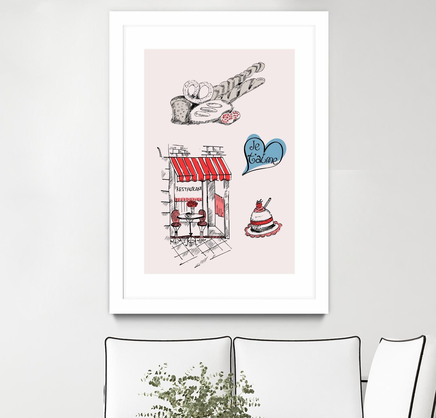 Paris II by TypeLike on GIANT ART - multicolor people/places; cuisine