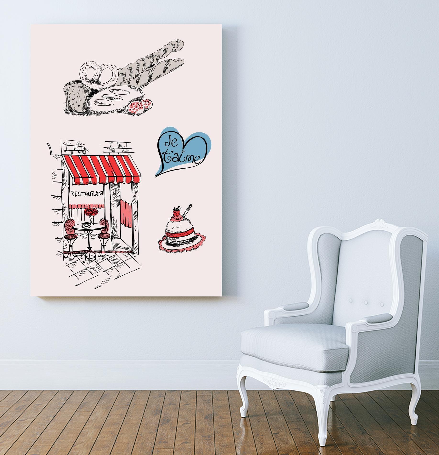 Paris II by TypeLike on GIANT ART - multicolor people/places; cuisine