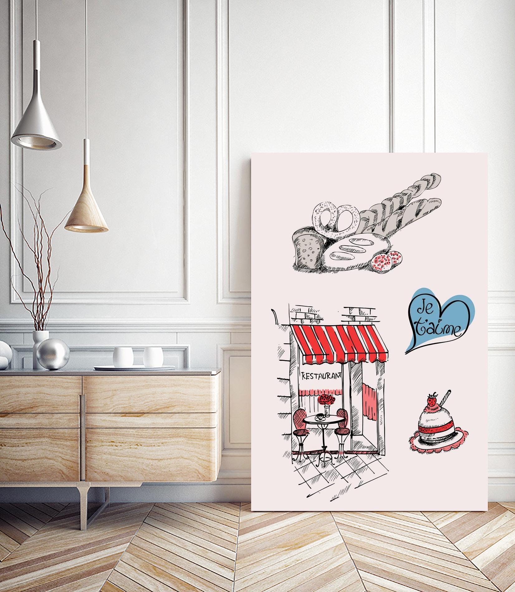 Paris II by TypeLike on GIANT ART - multicolor people/places; cuisine