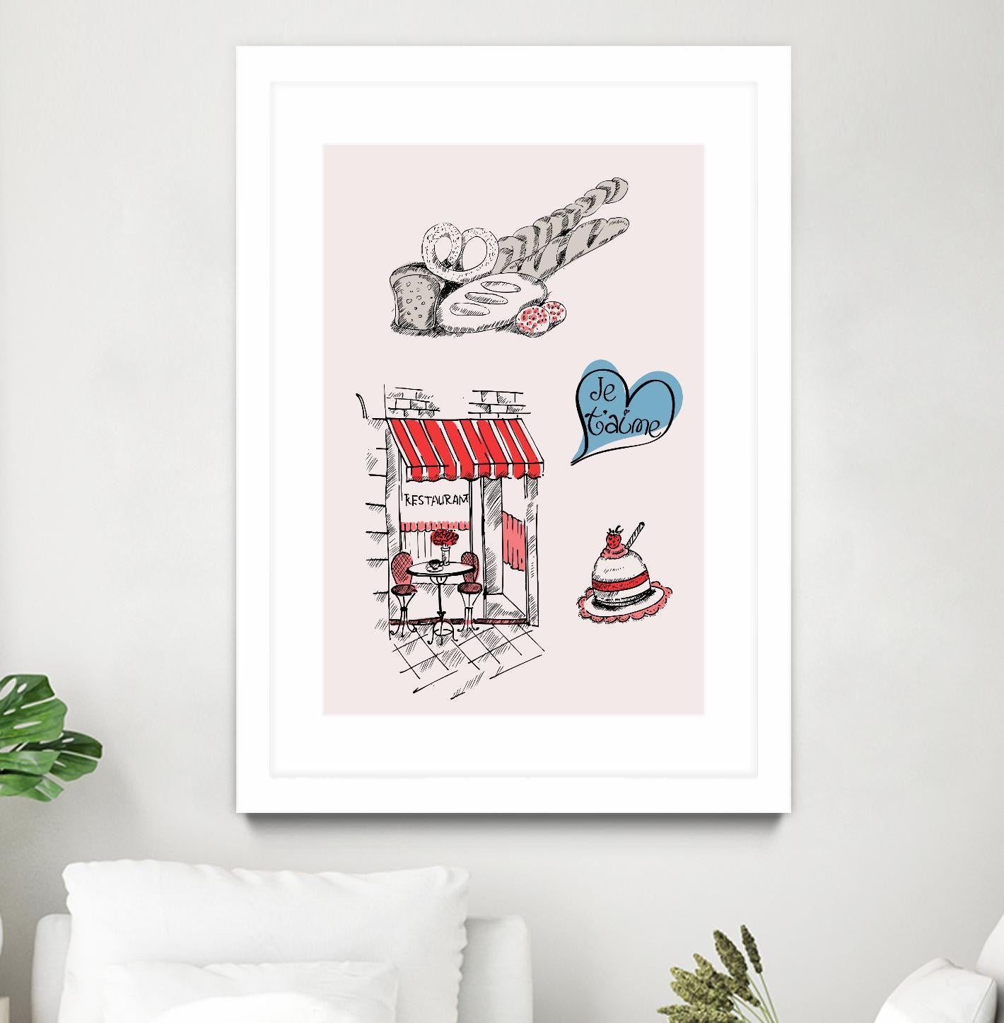 Paris II by TypeLike on GIANT ART - multicolor people/places; cuisine