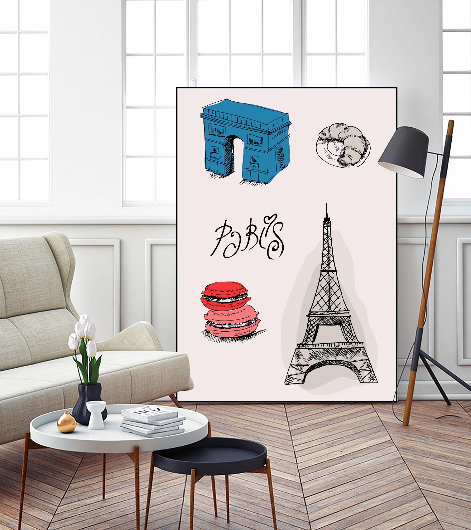 Paris III by TypeLike on GIANT ART - multicolor people/places; cuisine