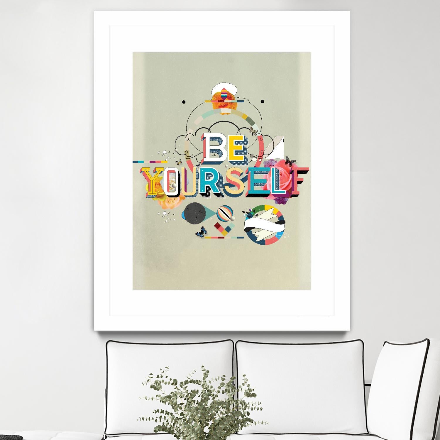 Be Yourself by Kavan & Company on GIANT ART - multi inspirational, novelty, design/type, illustration, typography