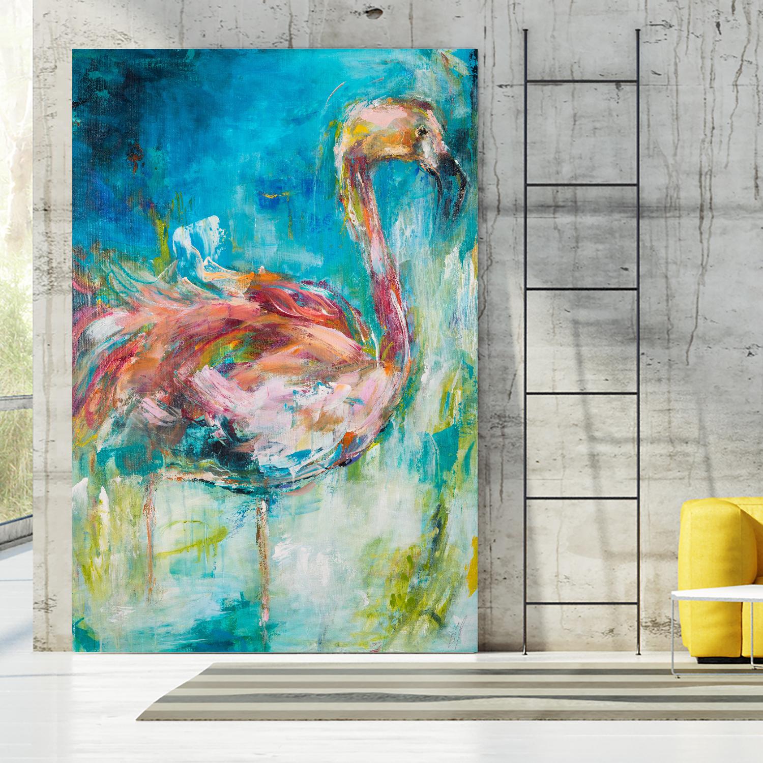 Pretty in Pink No. 1 by Hilma Koelman on GIANT ART - multicolor animals; contemporary