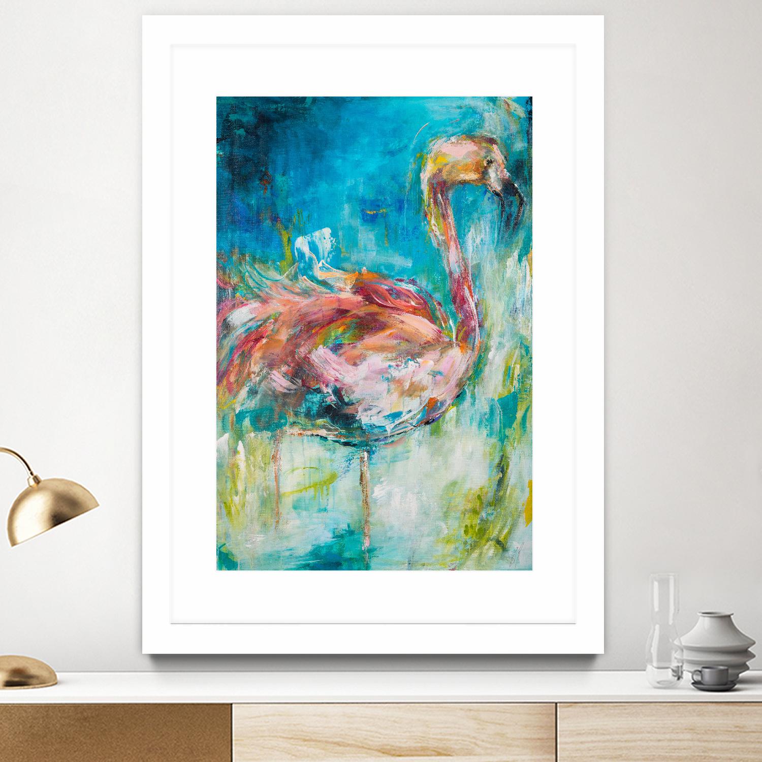 Pretty in Pink No. 1 by Hilma Koelman on GIANT ART - multicolor animals; contemporary