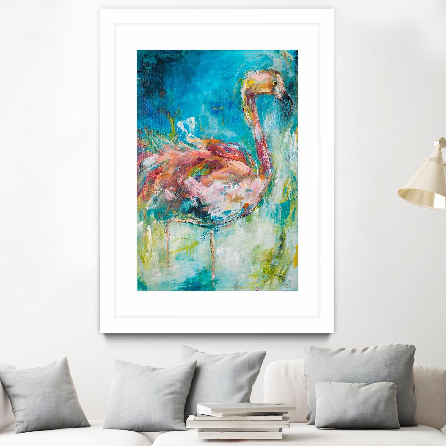 Pretty in Pink No. 1 by Hilma Koelman on GIANT ART - multicolor animals; contemporary