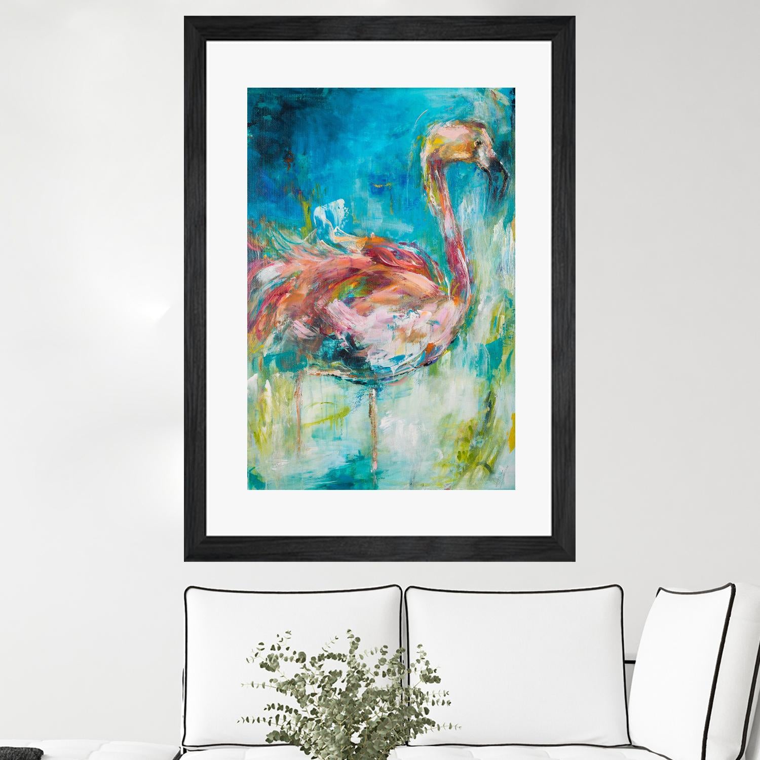 Pretty in Pink No. 1 by Hilma Koelman on GIANT ART - multicolor animals; contemporary