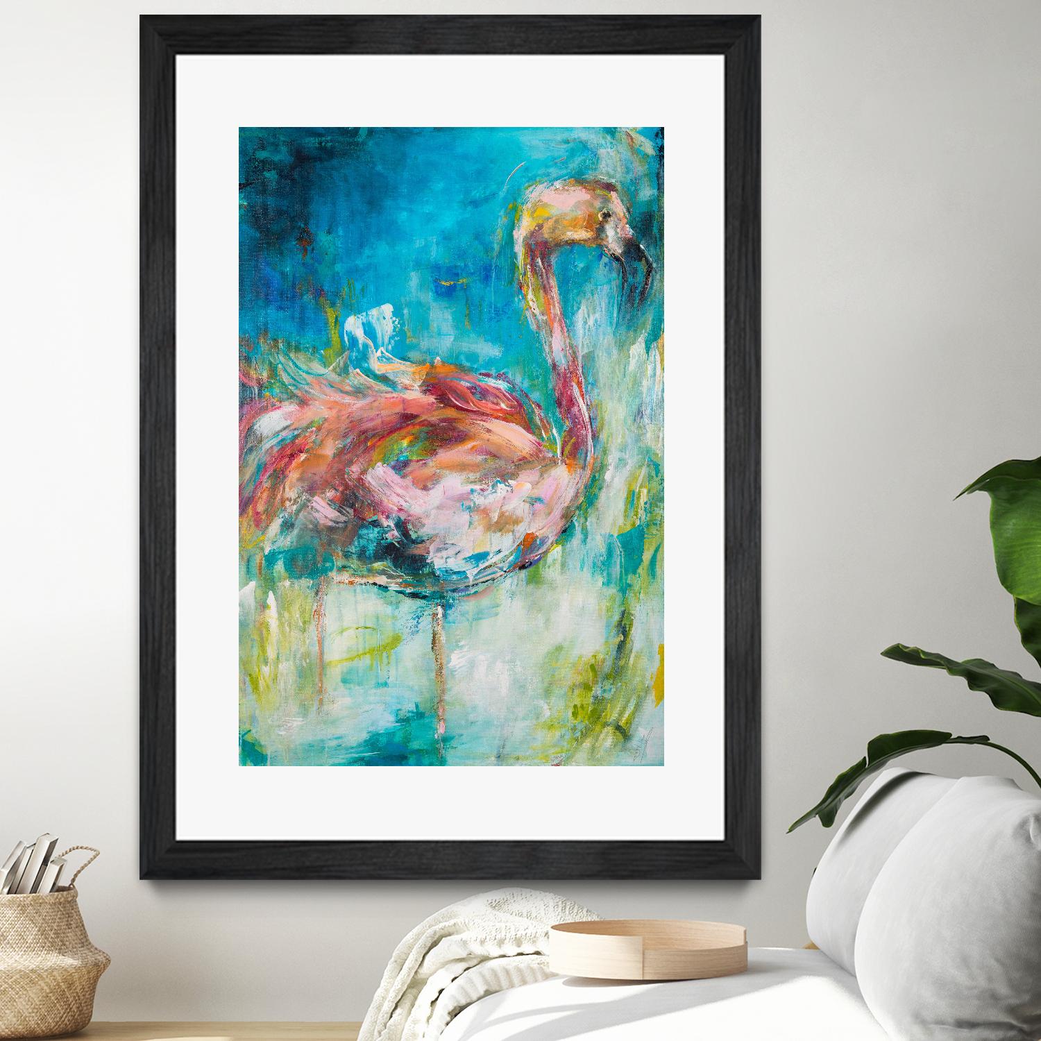 Pretty in Pink No. 1 by Hilma Koelman on GIANT ART - multicolor animals; contemporary