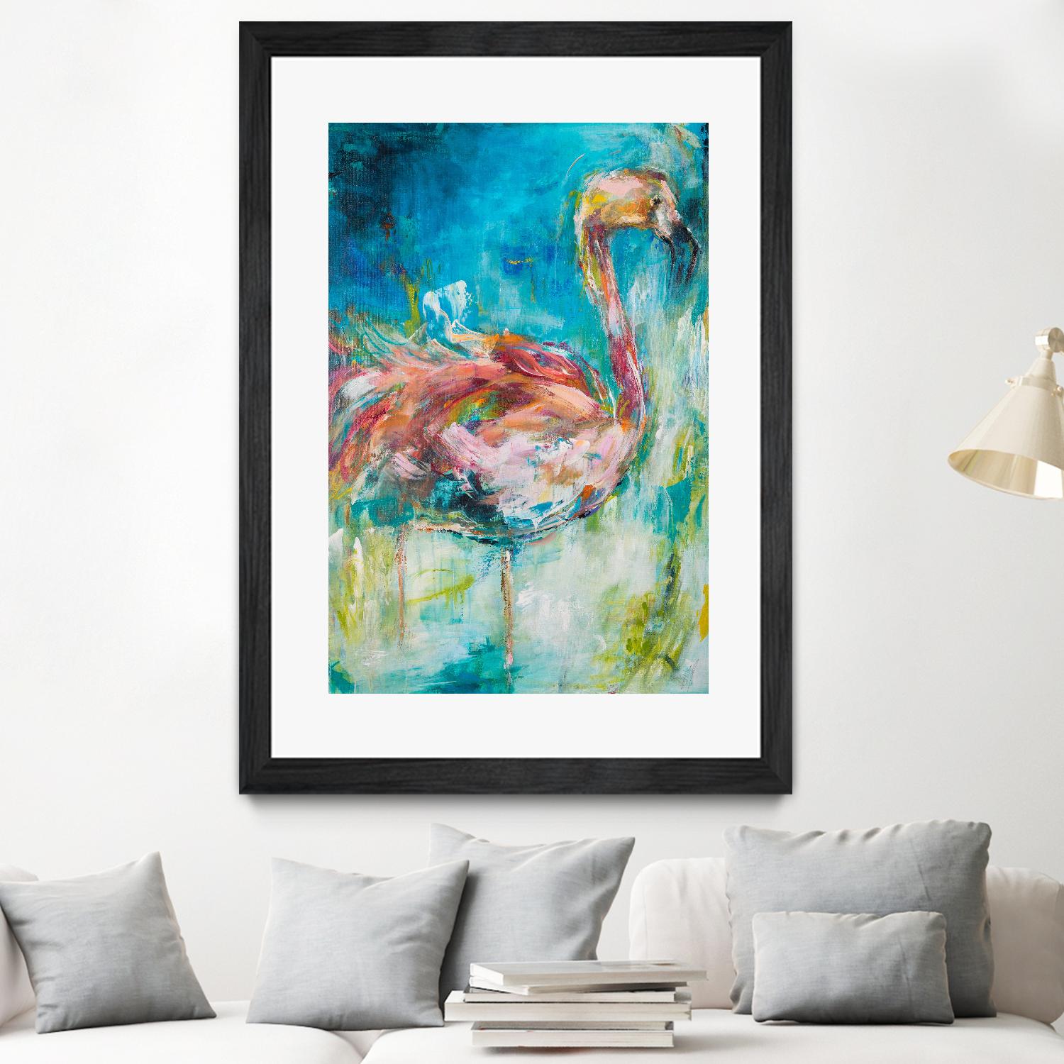 Pretty in Pink No. 1 by Hilma Koelman on GIANT ART - multicolor animals; contemporary