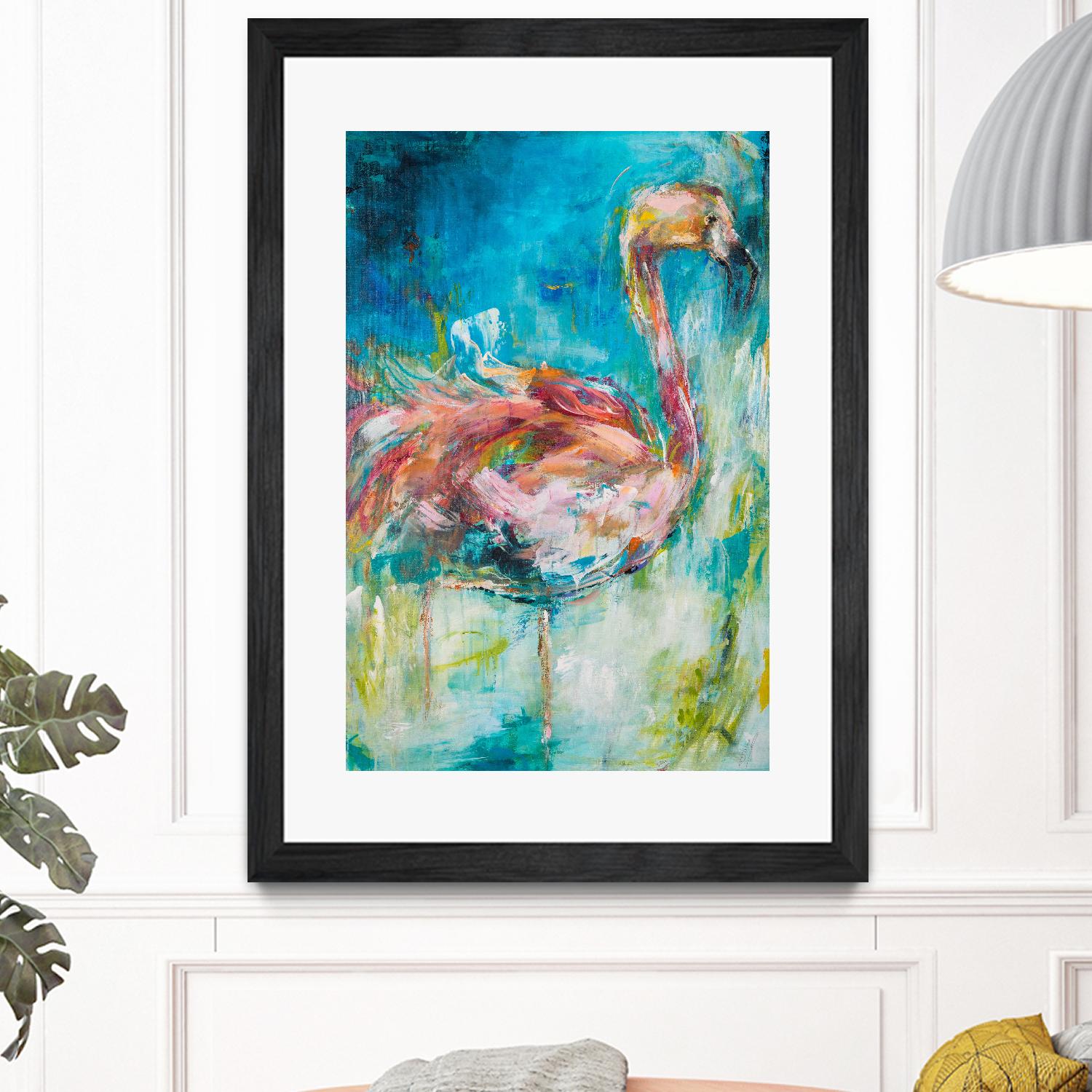 Pretty in Pink No. 1 by Hilma Koelman on GIANT ART - multicolor animals; contemporary