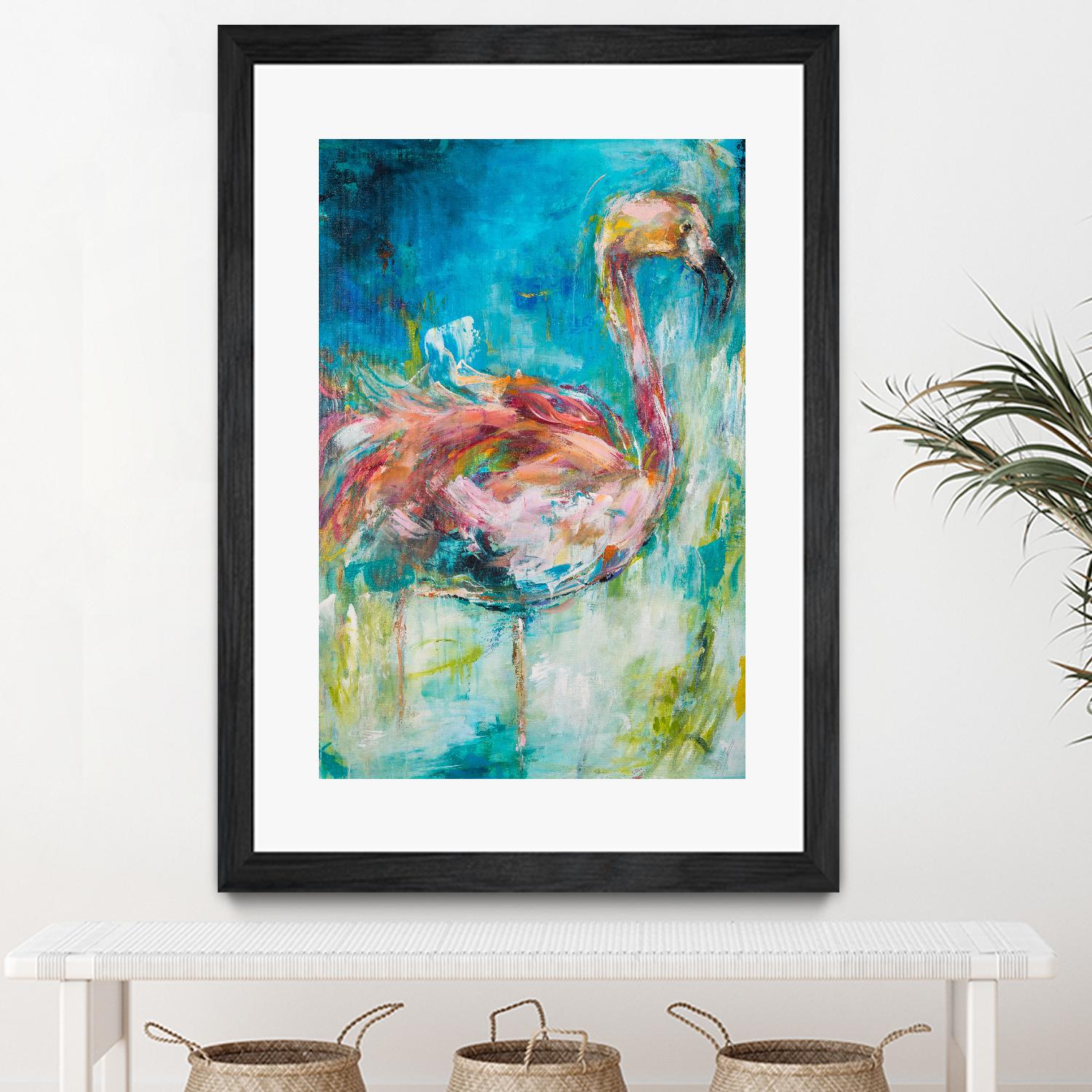 Pretty in Pink No. 1 by Hilma Koelman on GIANT ART - multicolor animals; contemporary