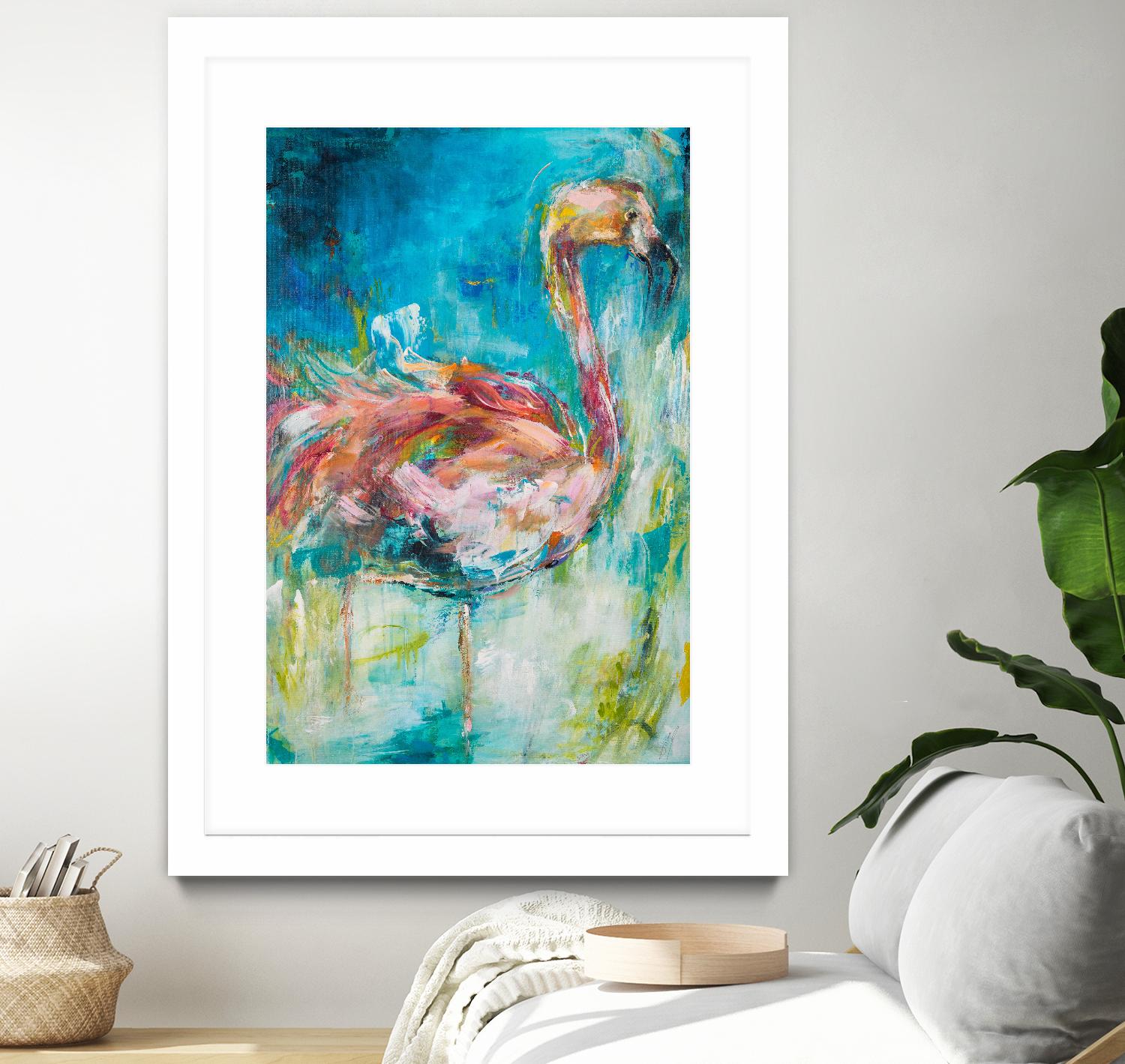 Pretty in Pink No. 1 by Hilma Koelman on GIANT ART - multicolor animals; contemporary