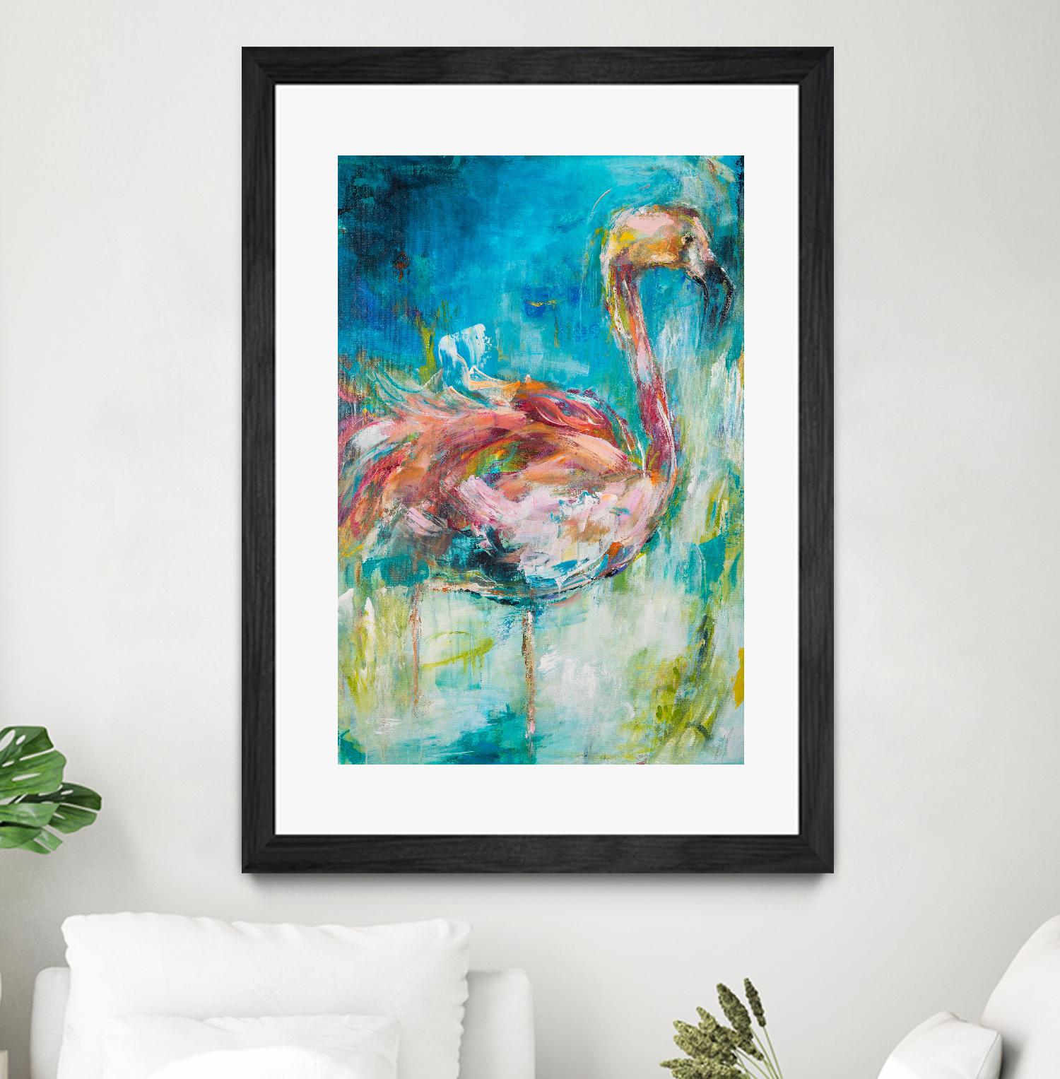 Pretty in Pink No. 1 by Hilma Koelman on GIANT ART - multicolor animals; contemporary