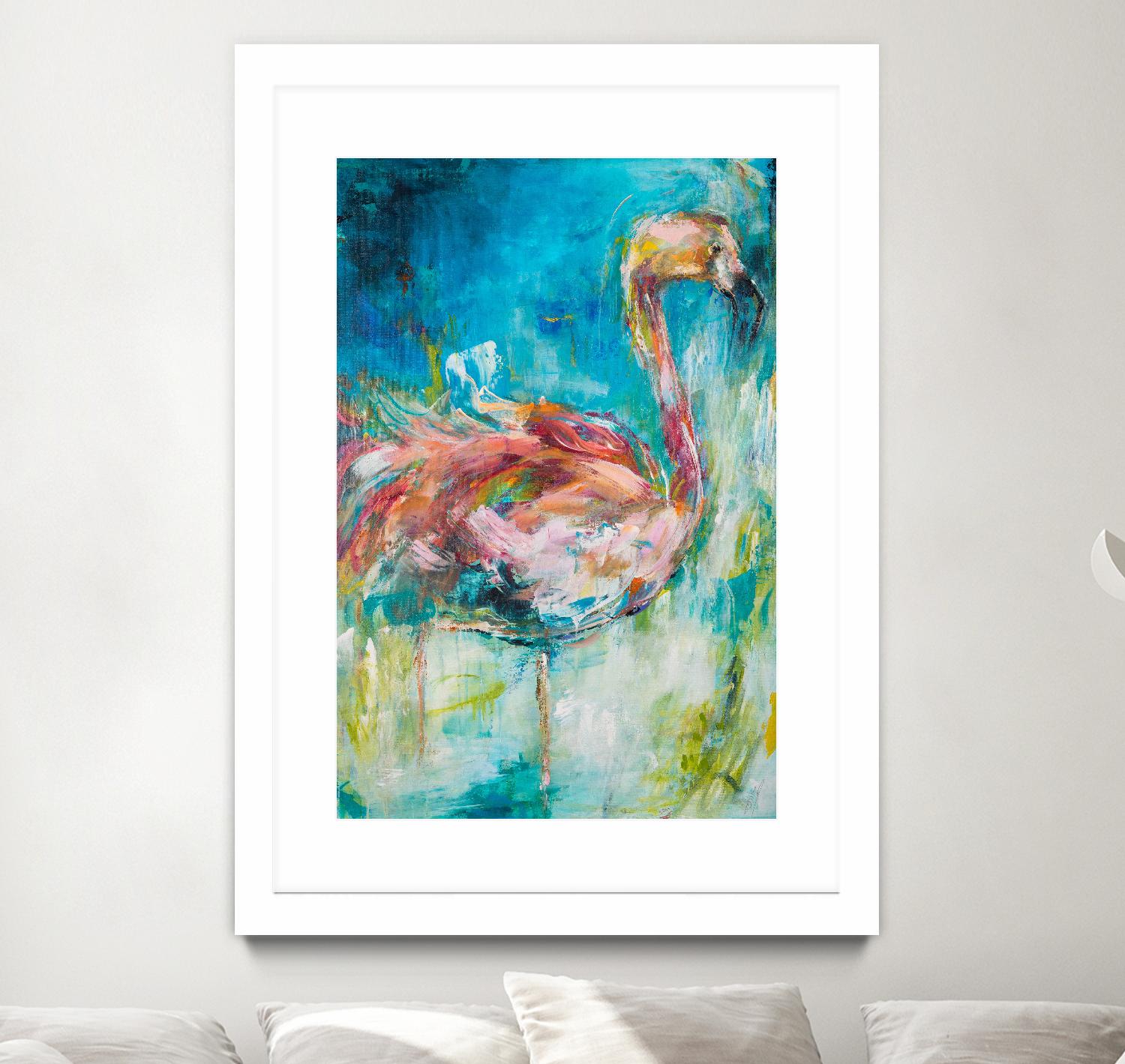 Pretty in Pink No. 1 by Hilma Koelman on GIANT ART - multicolor animals; contemporary