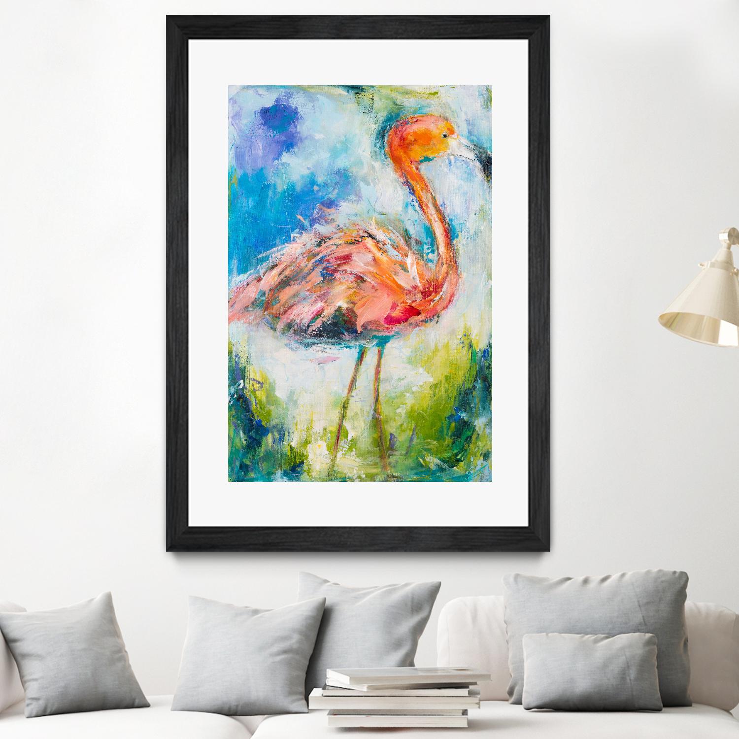 Pretty in Pink No. 2 by Hilma Koelman on GIANT ART - multicolor animals; contemporary