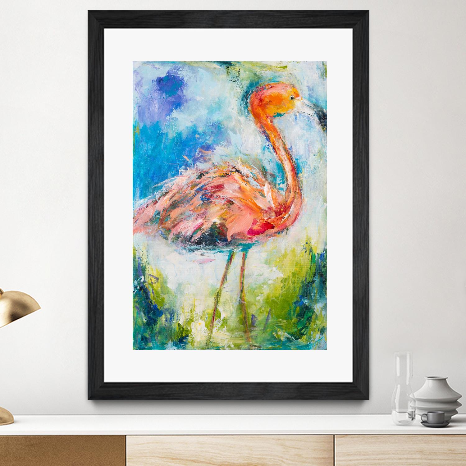 Pretty in Pink No. 2 by Hilma Koelman on GIANT ART - multicolor animals; contemporary