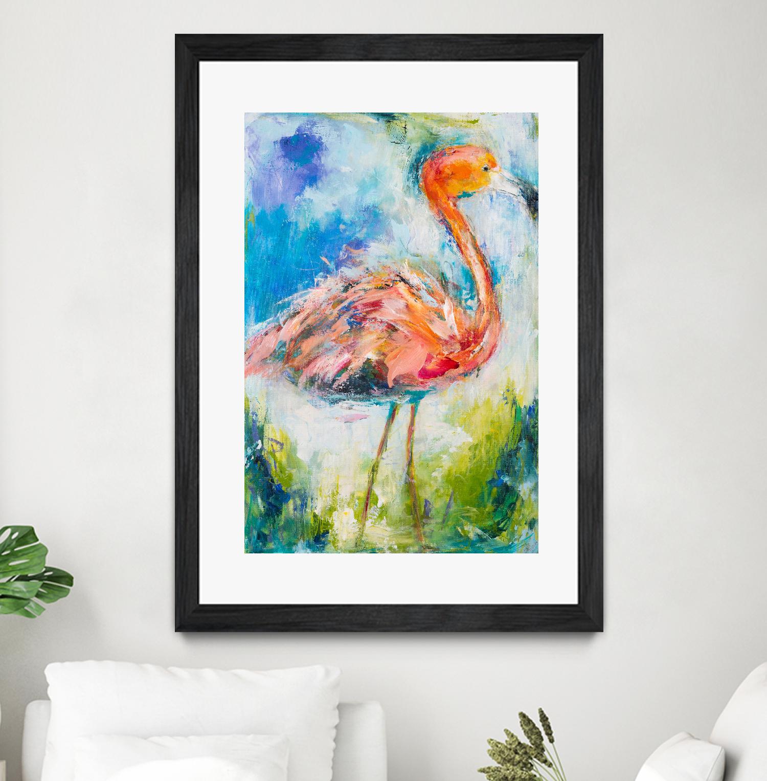 Pretty in Pink No. 2 by Hilma Koelman on GIANT ART - multicolor animals; contemporary