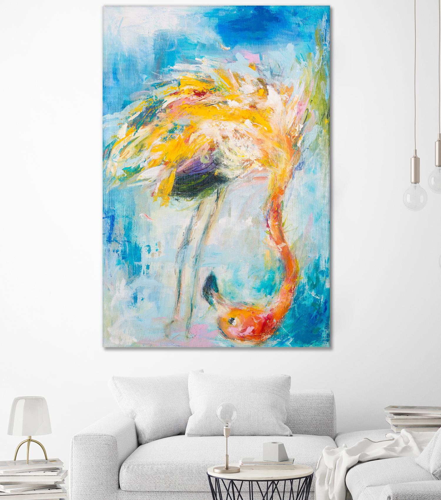 Pretty in Pink No. 3 by Hilma Koelman on GIANT ART - multicolor animals; contemporary