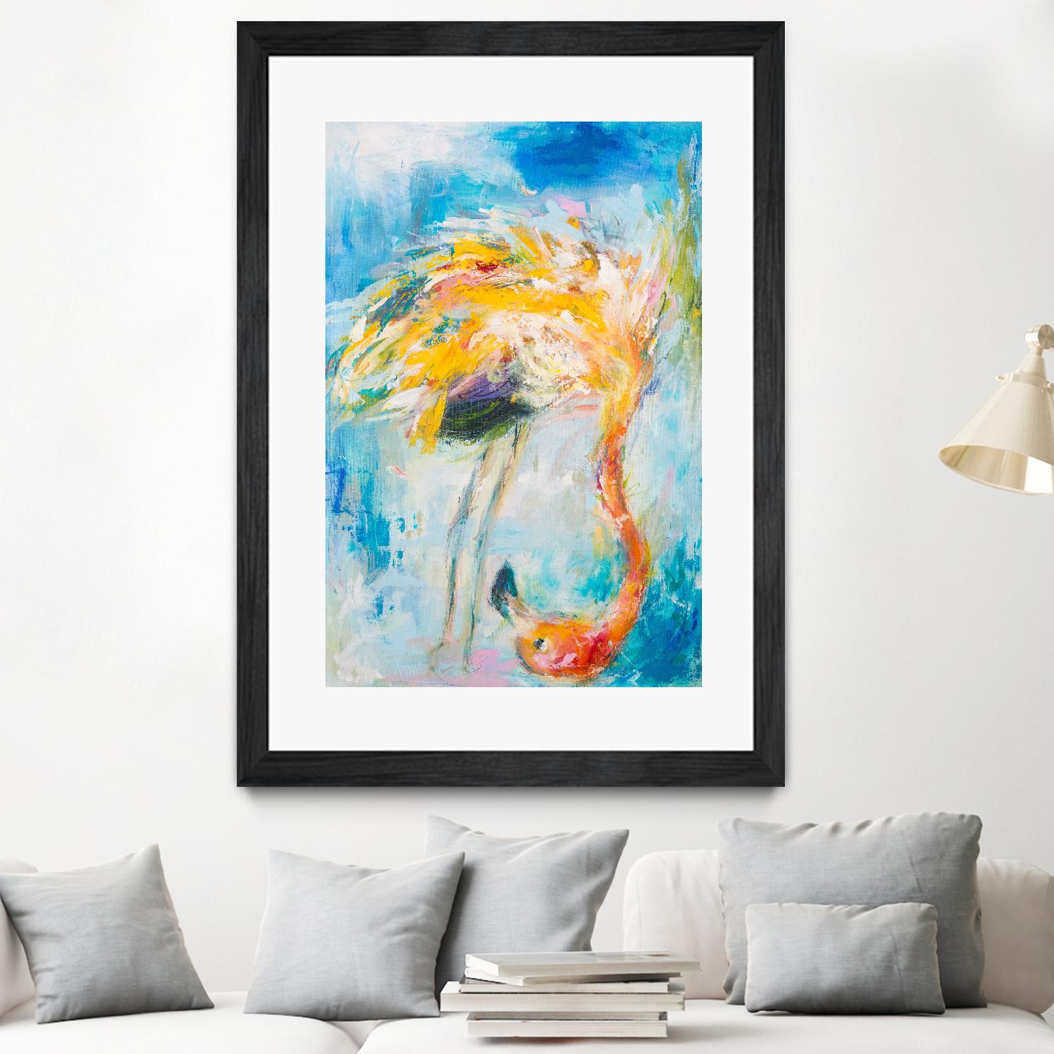 Pretty in Pink No. 3 by Hilma Koelman on GIANT ART - multicolor animals; contemporary