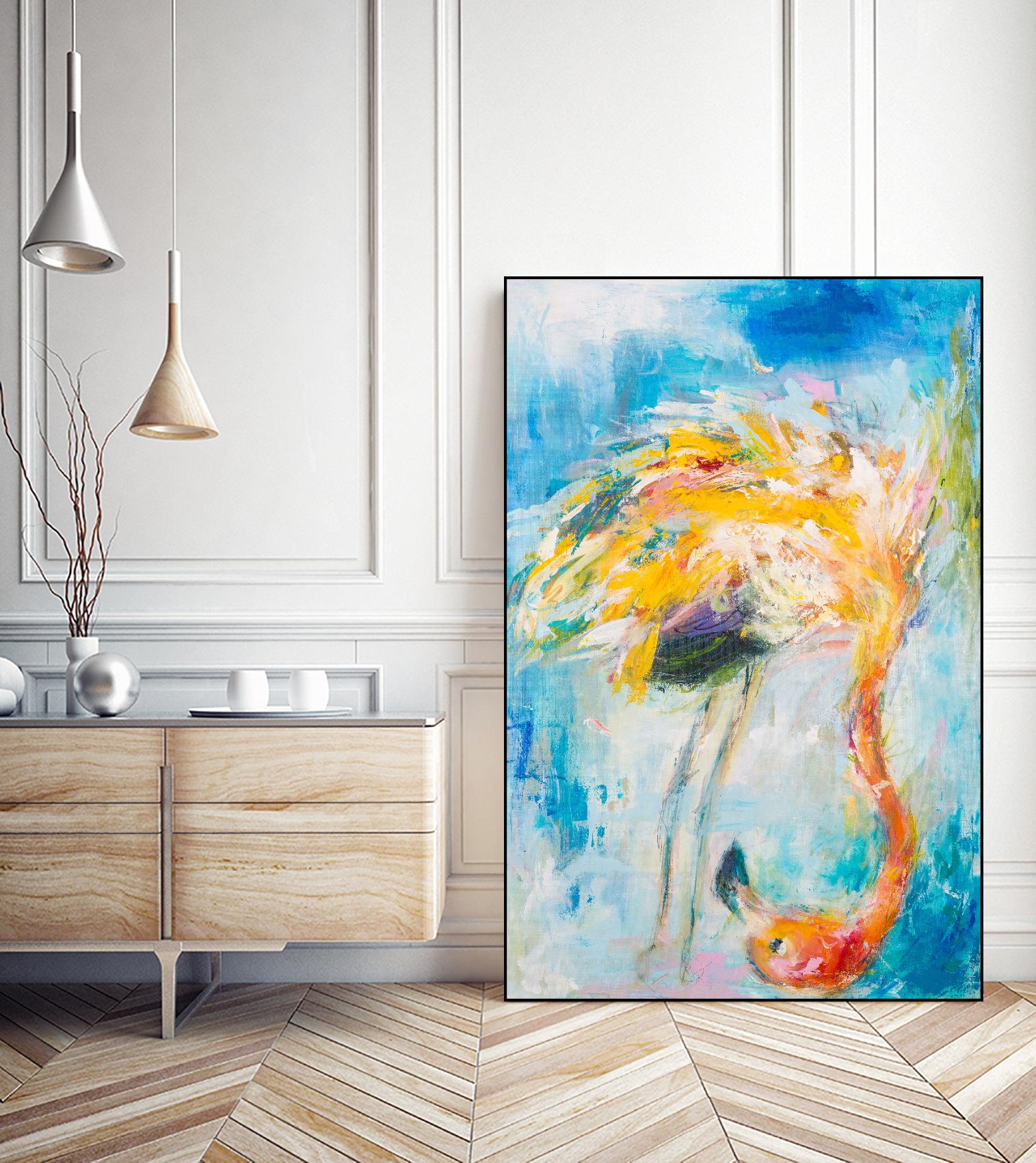 Pretty in Pink No. 3 by Hilma Koelman on GIANT ART - multicolor animals; contemporary