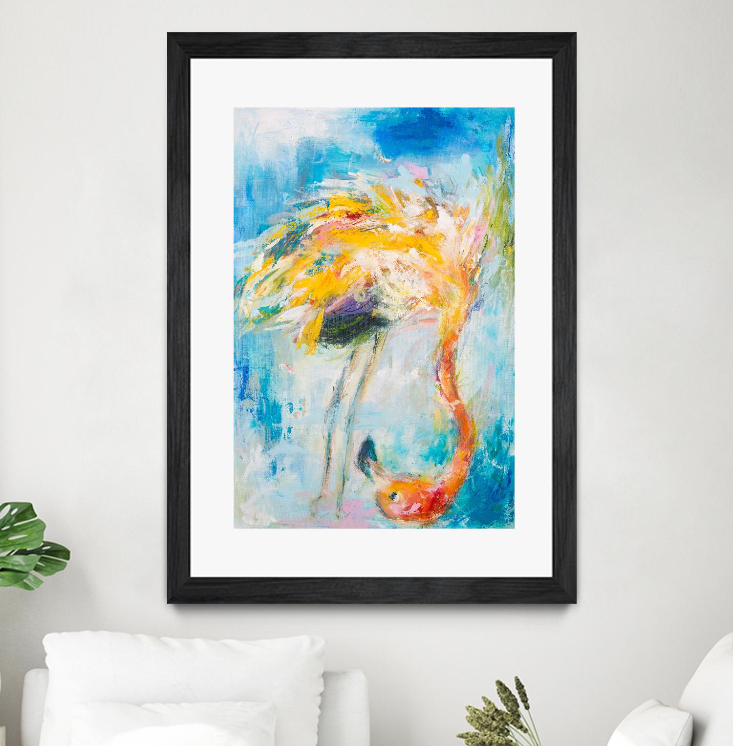 Pretty in Pink No. 3 by Hilma Koelman on GIANT ART - multicolor animals; contemporary